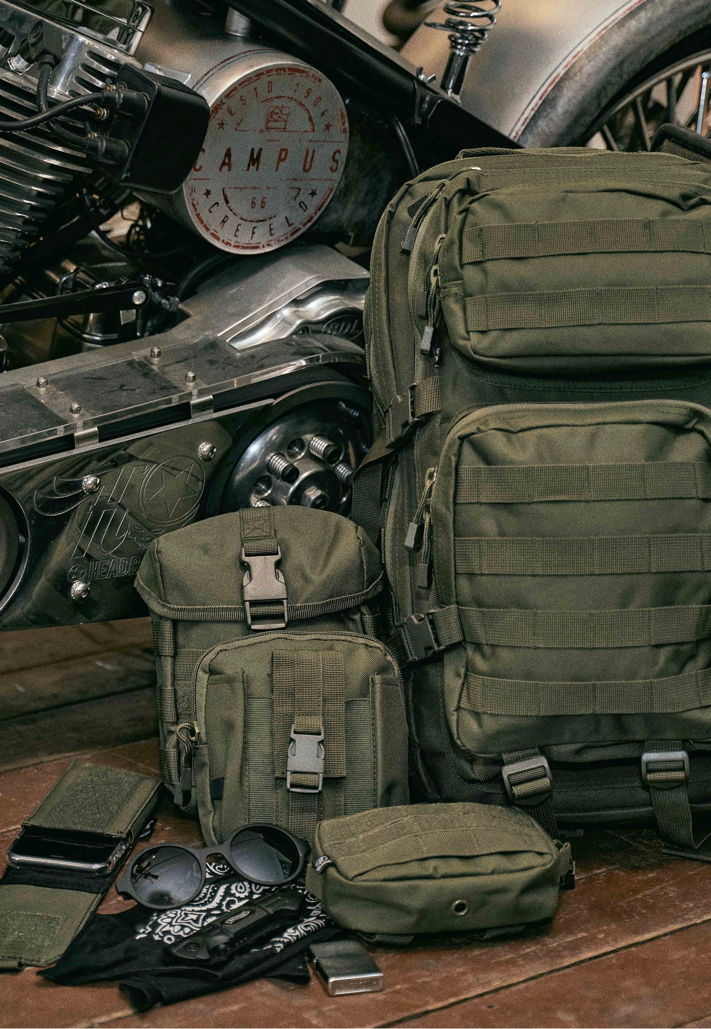 Brandit - Us Cooper Lasercut Medium Olive - Backpack | Nuclear Blast