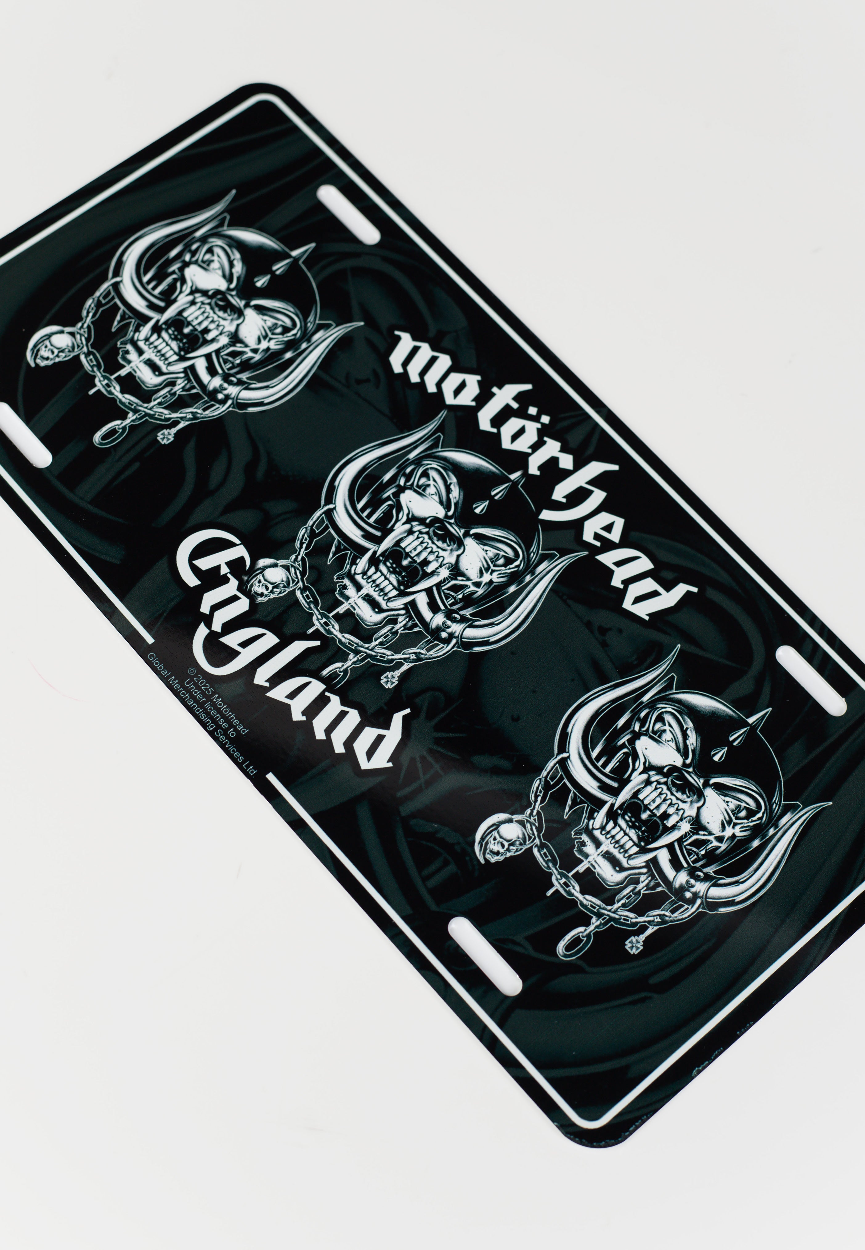 MOTORHEAD 未使用フルフェイス　Ｌ　マットブラック　新品ピンシールド付き Motörhead - England - Licence Plate | Nuclear Blast