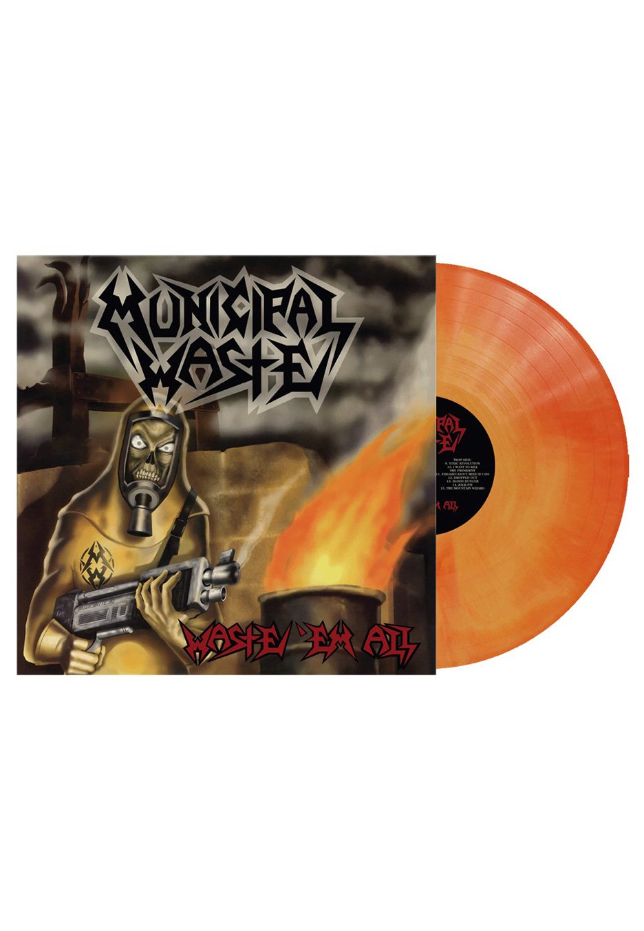 Municipal Waste - Waste 'Em All Orange Swirl - Colored Vinyl