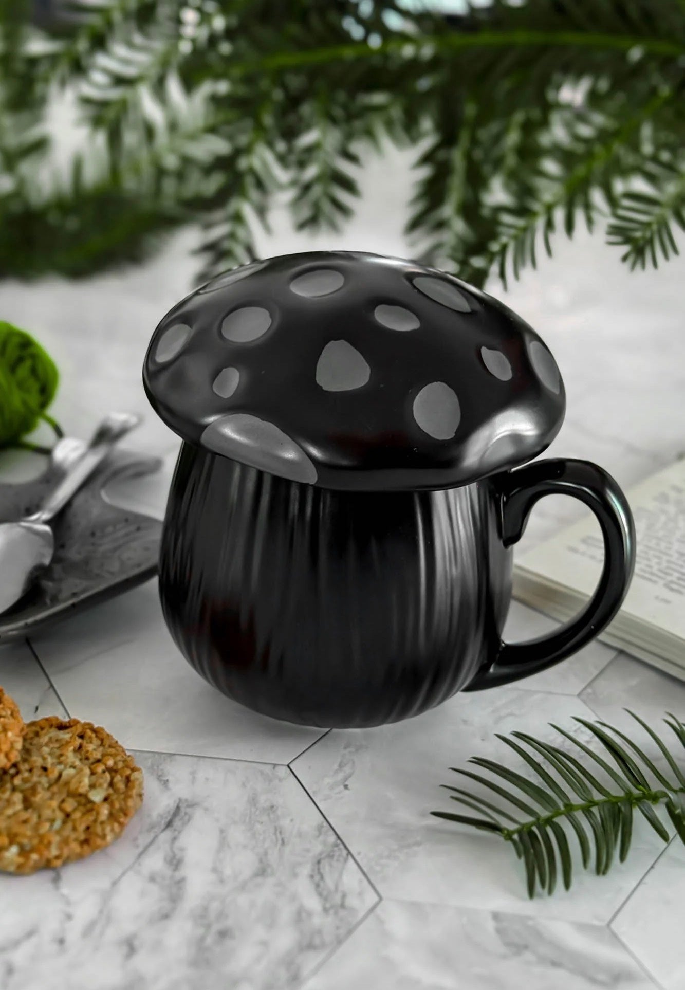 Killstar - Mushroom Lidded - Mug | Neutral-Image