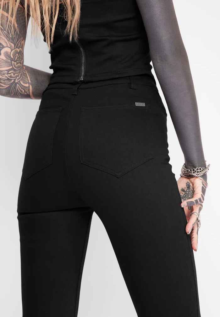 Mary Wyatt - Sienna Lace-Up Black - Pants | Women-Image