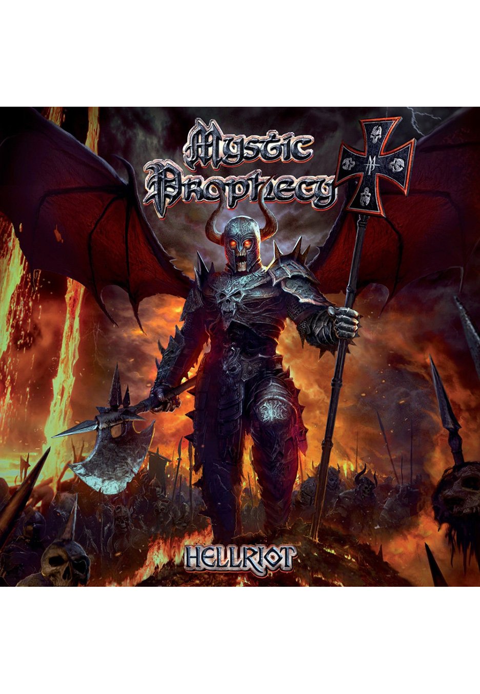 Mystic Prophecy - Hellriot Green Fire - Splattered Vinyl