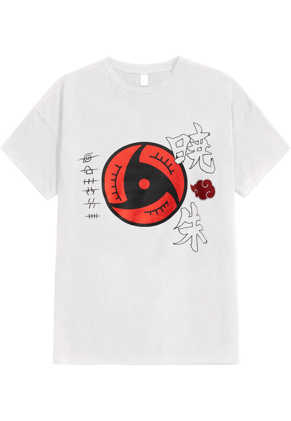 Naruto - Akatsuki Symbols White - T-Shirt | Neutral-Image