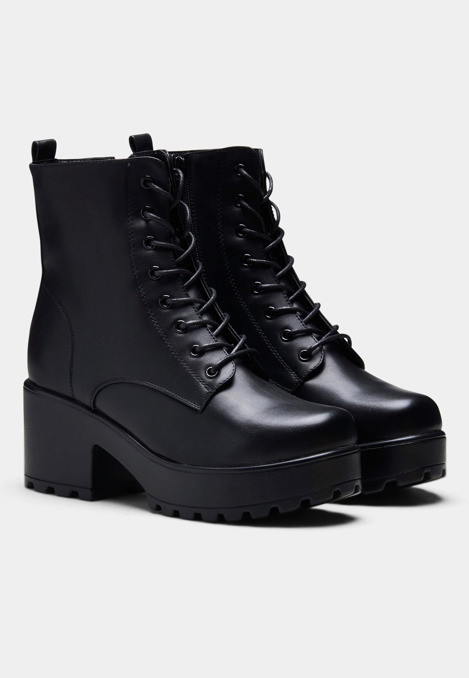 Koi Footwear - GIN Platform Military Black - Girl Shoes