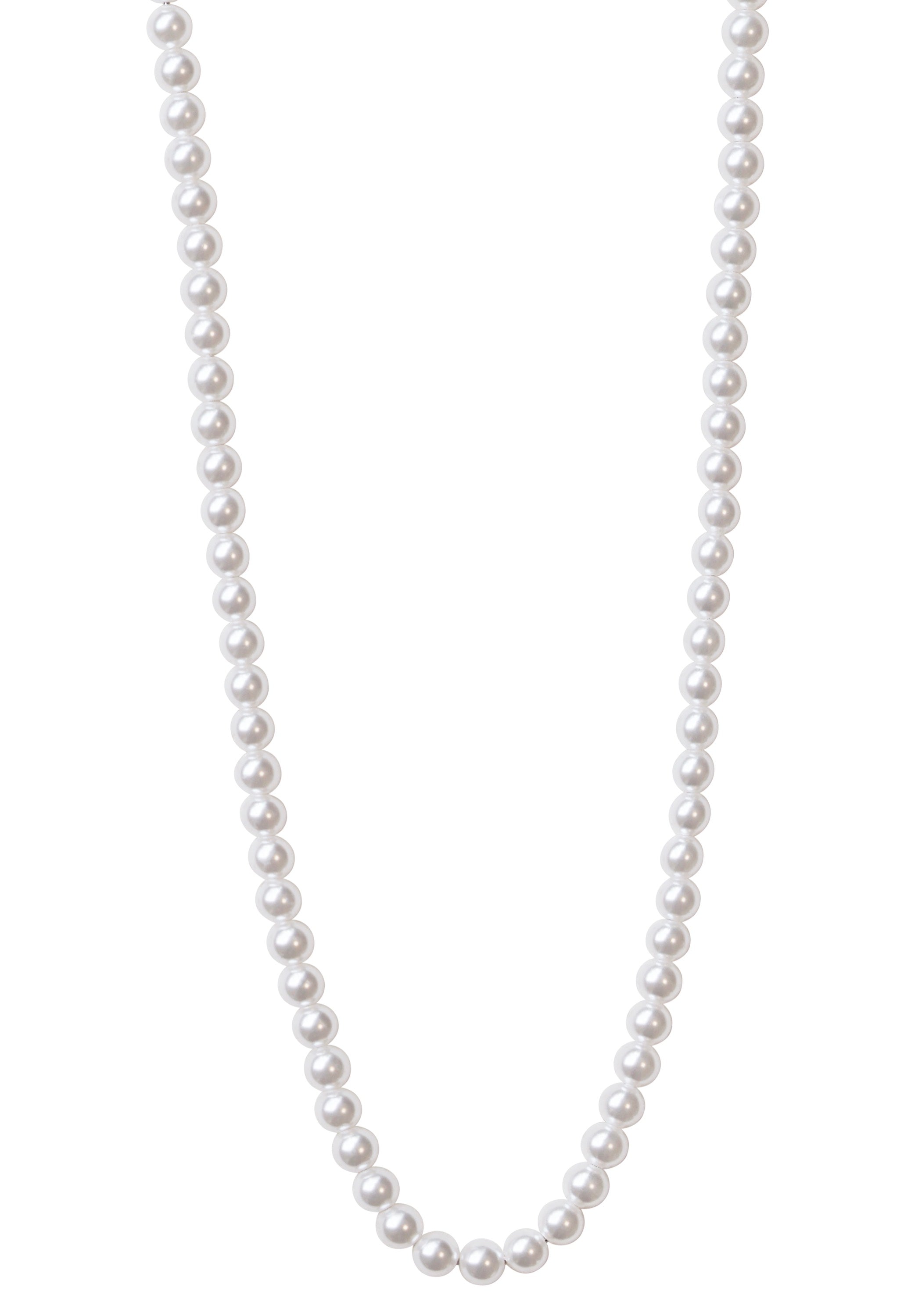 Wildcat - Small Synthetic Pearl Silver - Necklace | Neutral-Image