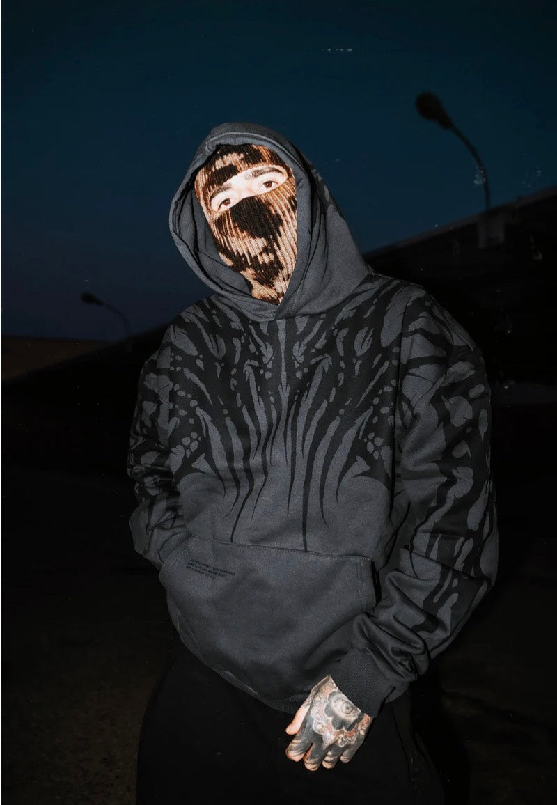 Stay Cold Apparel - Necroblade Heavy Oversized Black - Hoodie | Neutral-Image