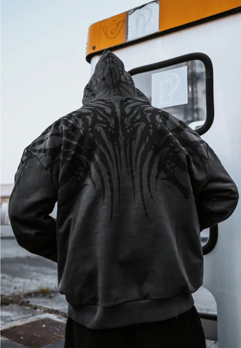 Stay Cold Apparel - Necroblade Heavy Oversized Black - Hoodie | Neutral-Image