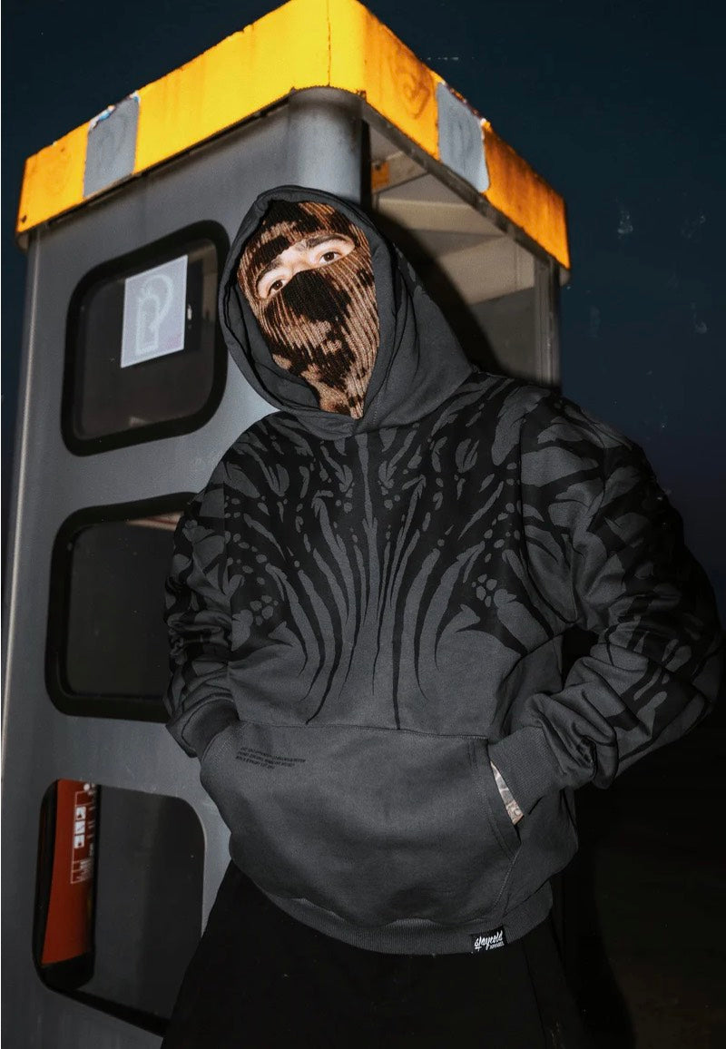 Stay Cold Apparel - Necroblade Heavy Oversized Black - Hoodie | Neutral-Image