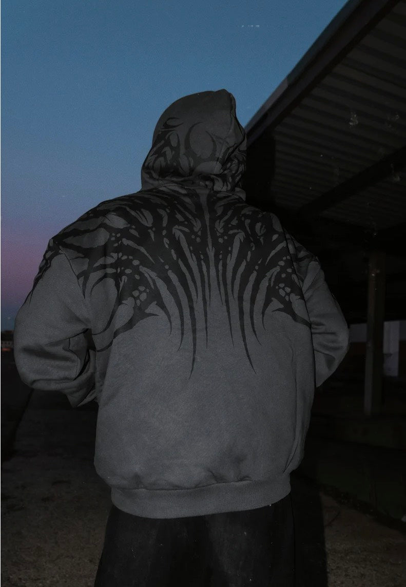 Stay Cold Apparel - Necroblade Heavy Oversized Black - Hoodie | Neutral-Image