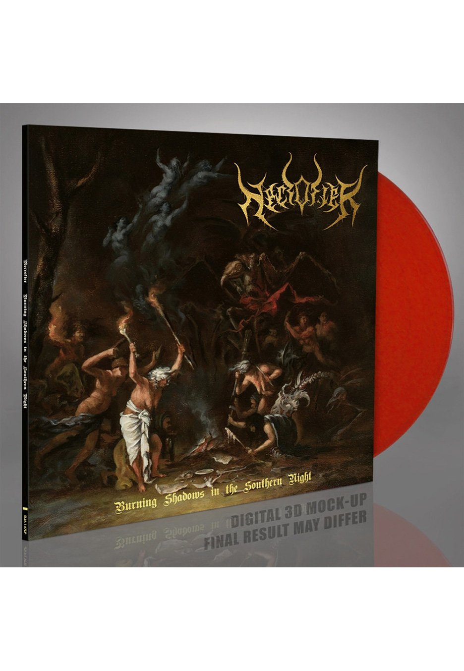 Necrofier - Burning Shadows In The Southern Night Red - Colored Vinyl