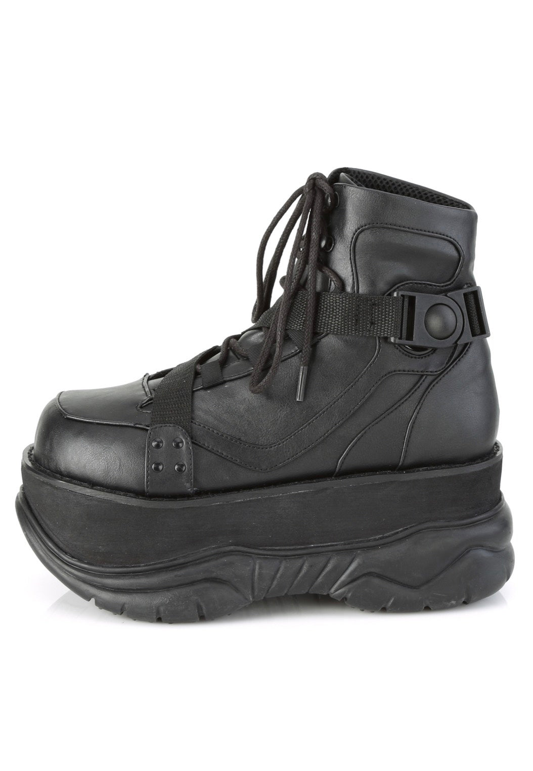 DemoniaCult - Neptune 181 Black Vegan Leather - Girl Shoes | Women-Image