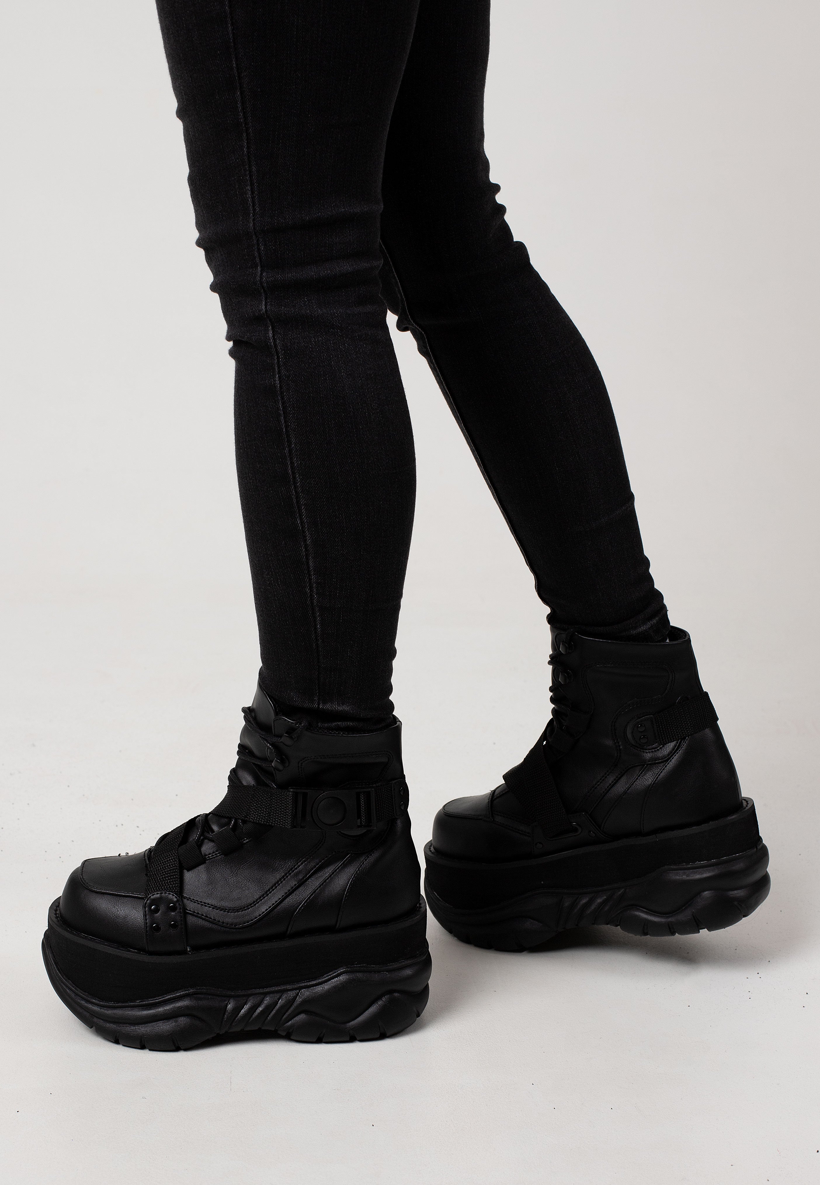DemoniaCult - Neptune 181 Black Vegan Leather - Girl Shoes