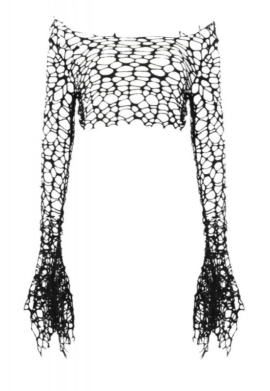 Dark In Love - Punk Distressed Crop - Top | Women-Image