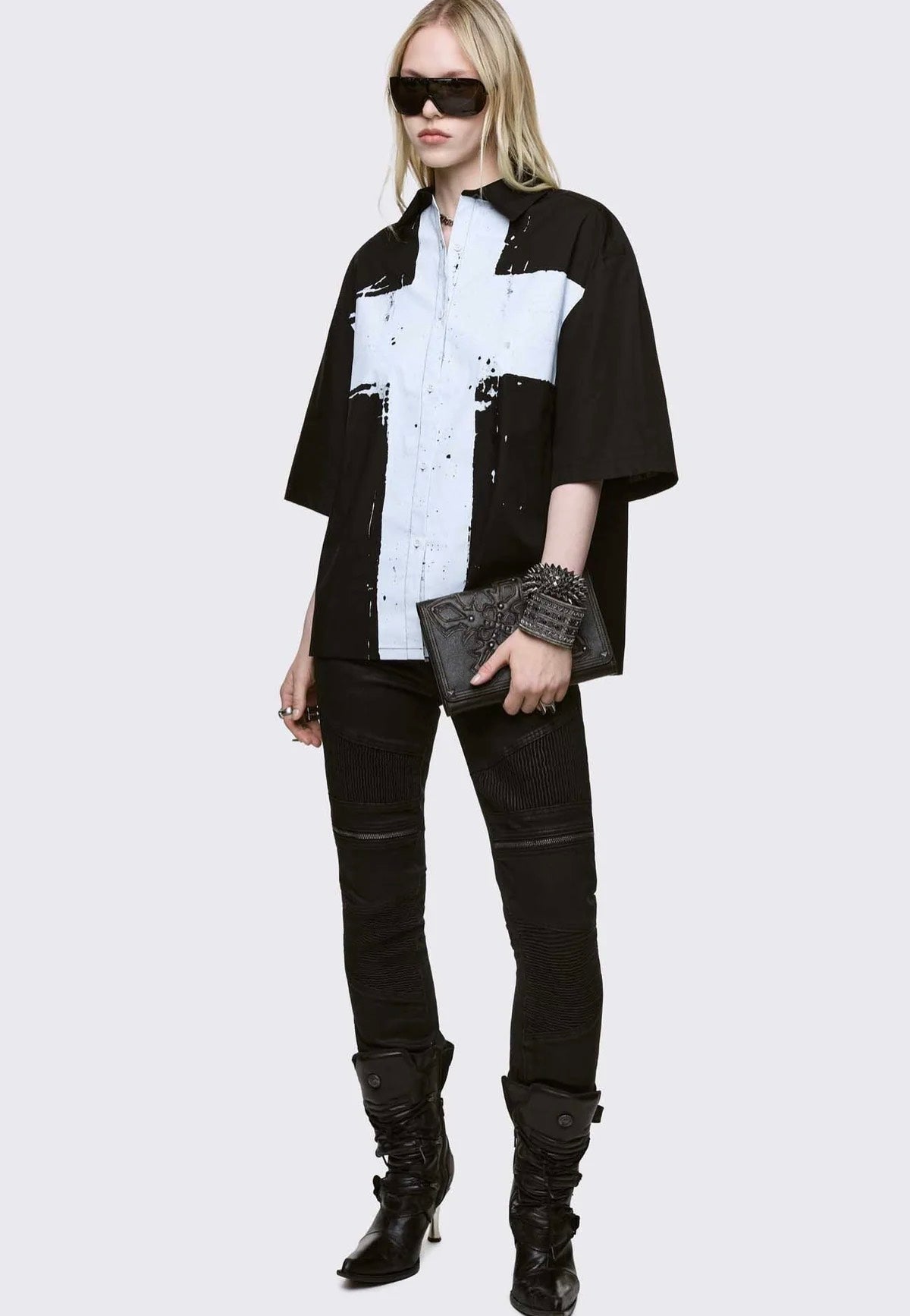 Minga London - Never Saint Black  - Shirt | Women-Image