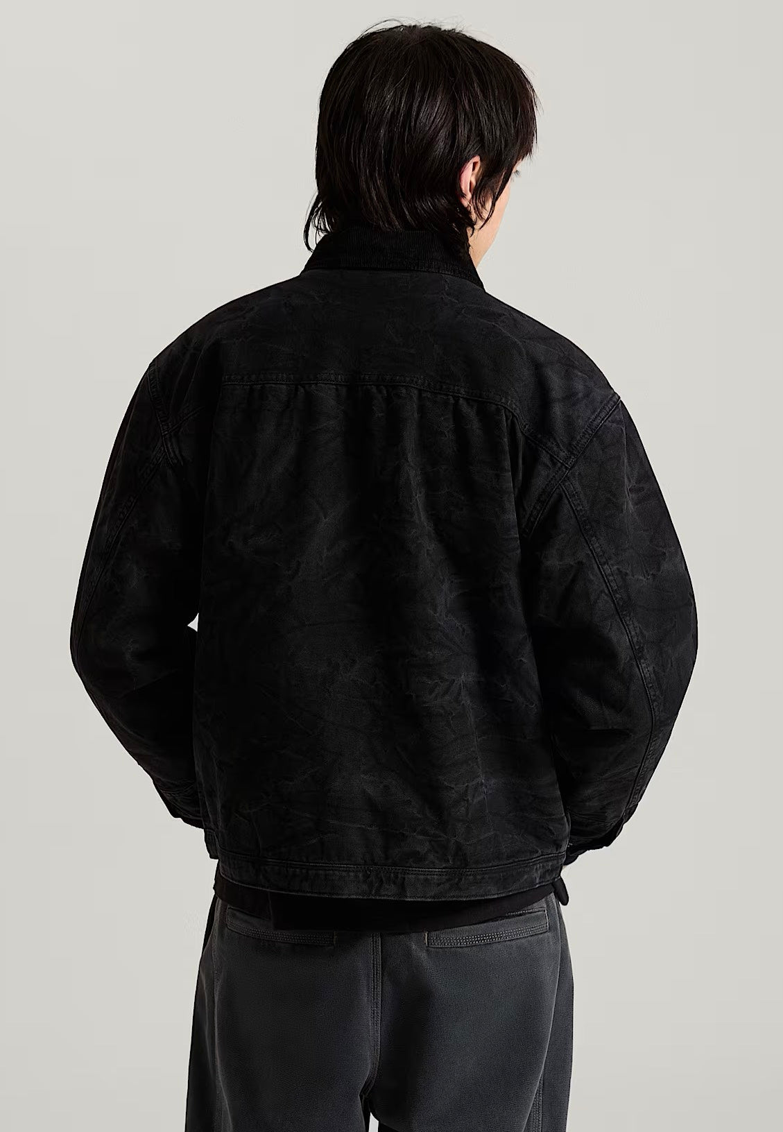 Vans Nico Cropped Chore Canvas Black Jacke