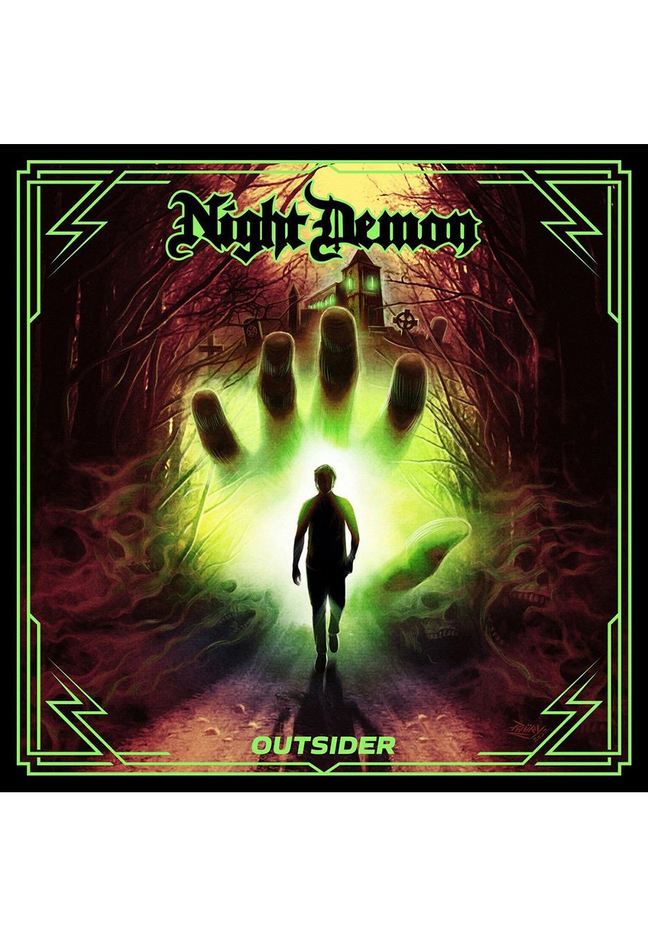 Night Demon - Outsider Transparent Magenta - Colored Vinyl