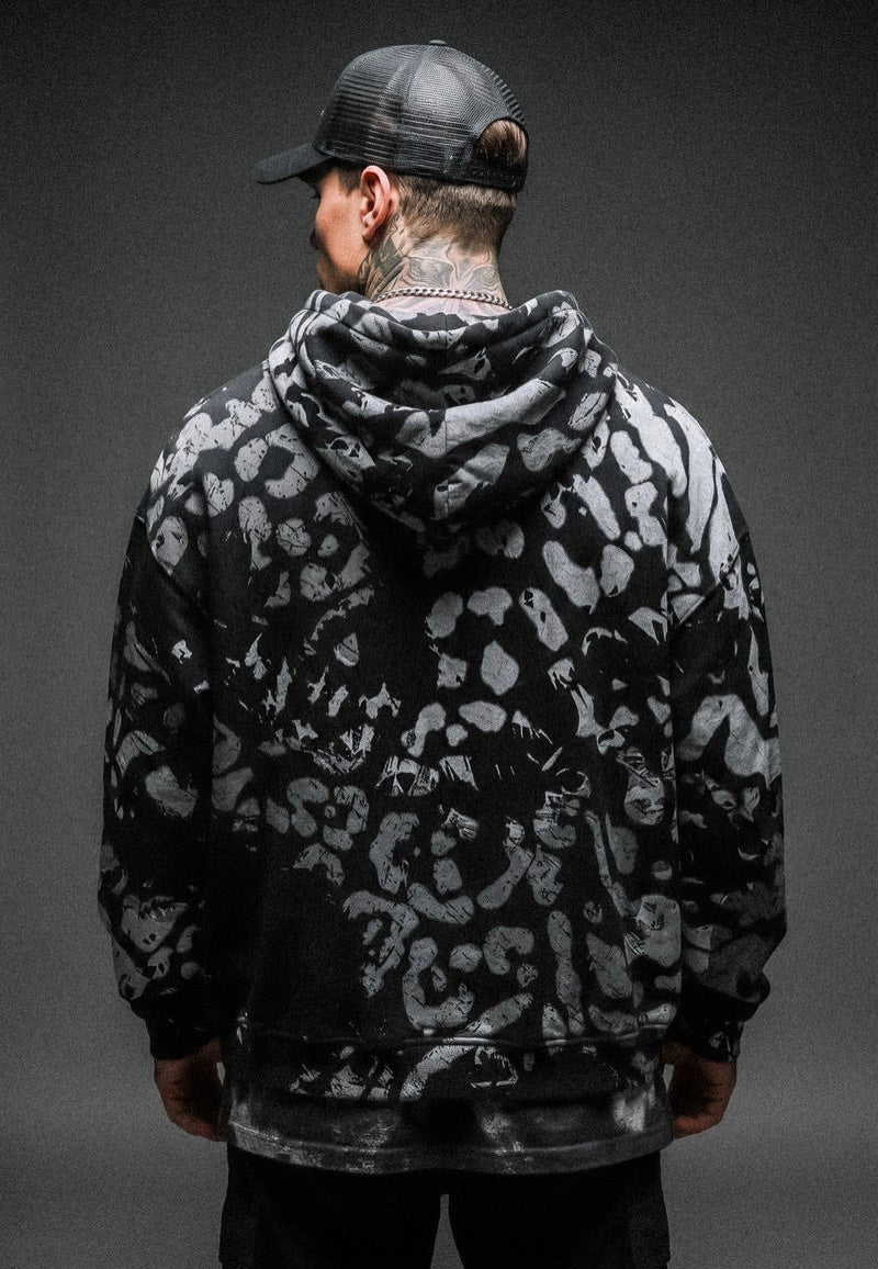 Stay Cold Apparel Night Ops (Glow In The Dark) Heavy Oversized Black Hoodie
