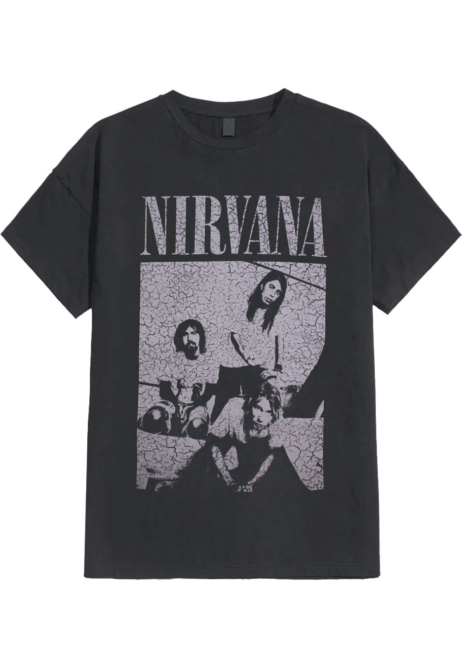 Nirvana - Distressed Sitting - T-Shirt | Neutral-Image