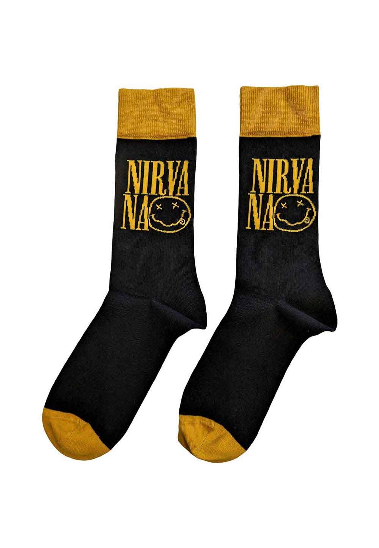 Nirvana - Logo Stacked - Socks | Neutral-Image
