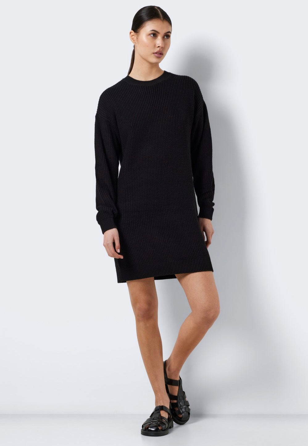 Noisy May - Maysa O Neck Black - Knit Dress