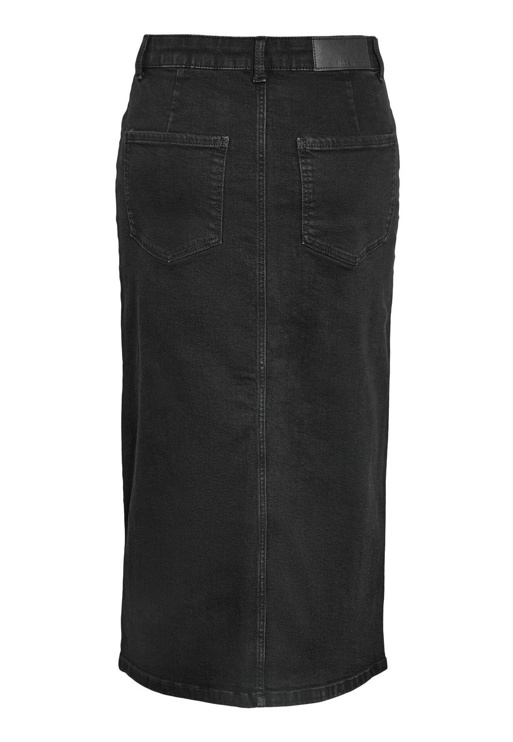 Noisy May - Kath Slit Midi Black Denim - Skirt