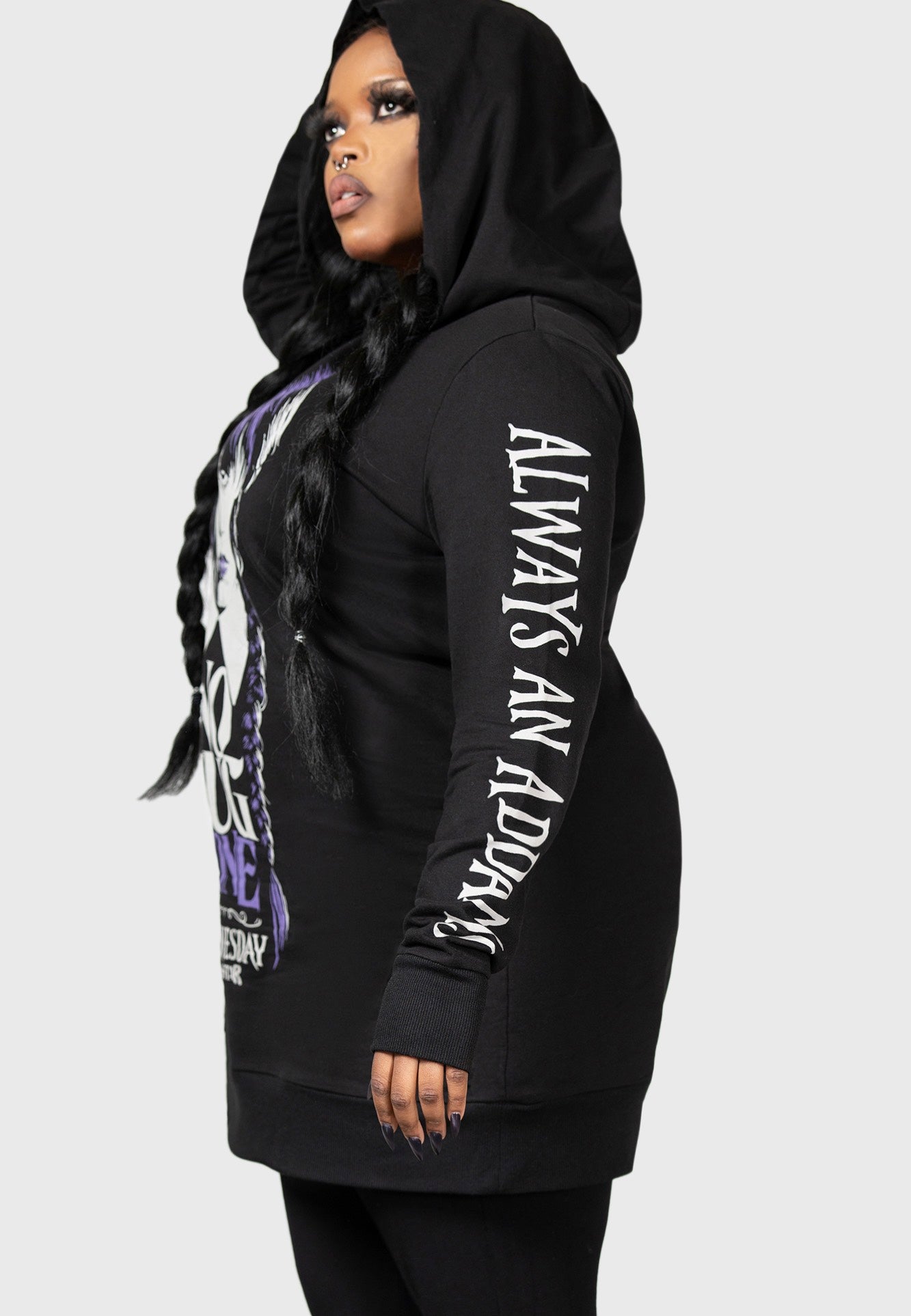 Killstar & Wednesday - No-Hug Zone Longline - Hoodie