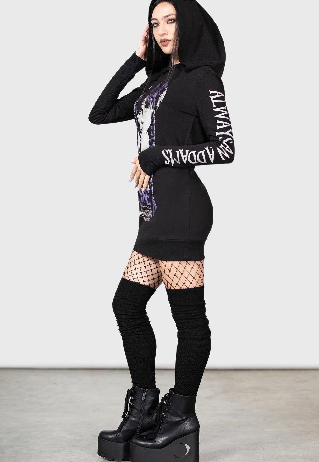 Killstar & Wednesday - No-Hug Zone Longline - Hoodie