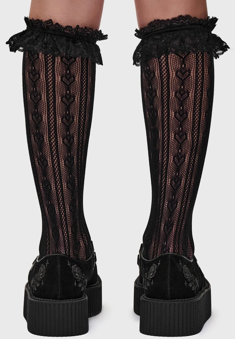 Killstar Nocturnal Creepers Black Girl Shoes