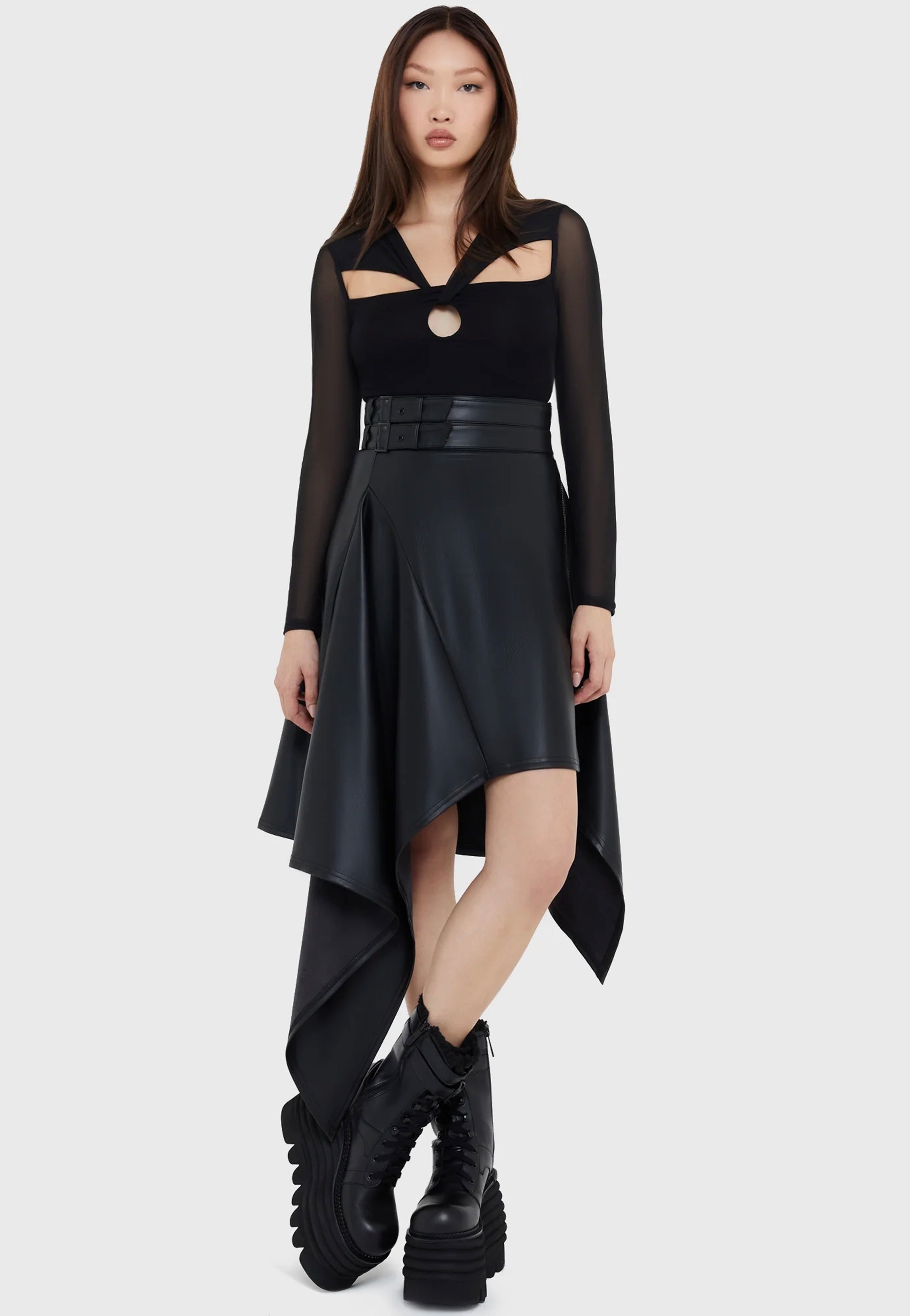 Killstar x Kihilist - Noir Ruin Black - Skirt | Women-Image