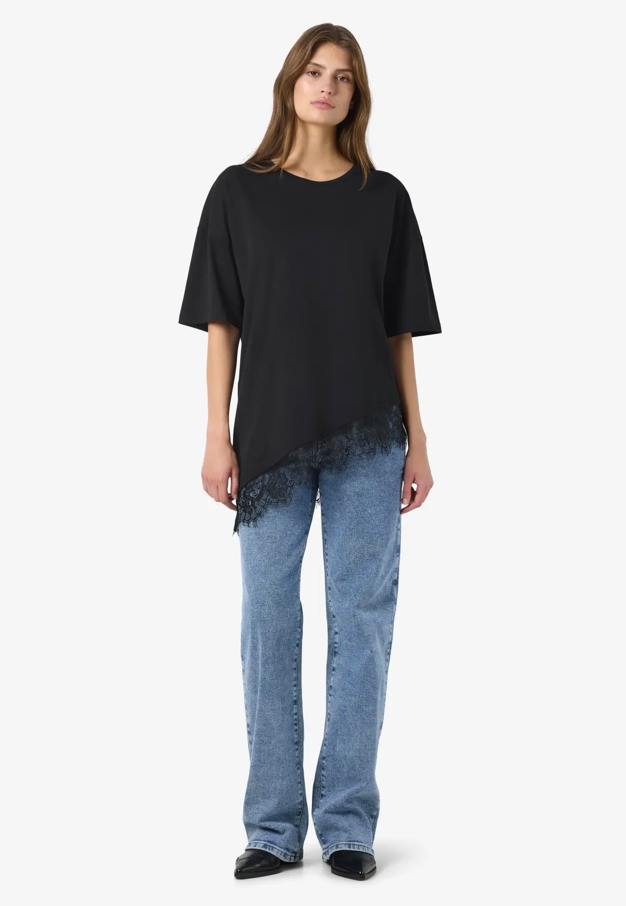 Noisy May - Easy Lace Tnt Black - T-Shirt | Women-Image