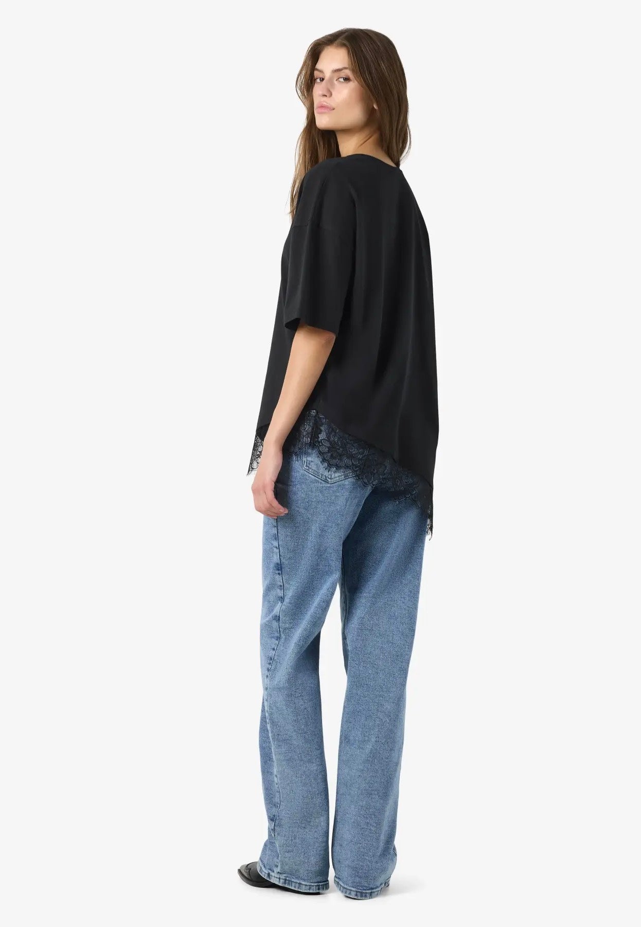 Noisy May - Easy Lace Tnt Black - T-Shirt | Women-Image