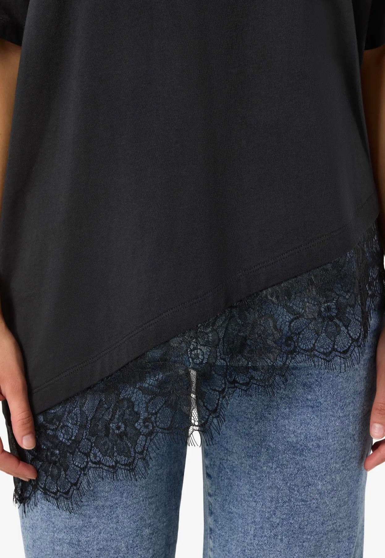 Noisy May - Easy Lace Tnt Black - T-Shirt | Women-Image