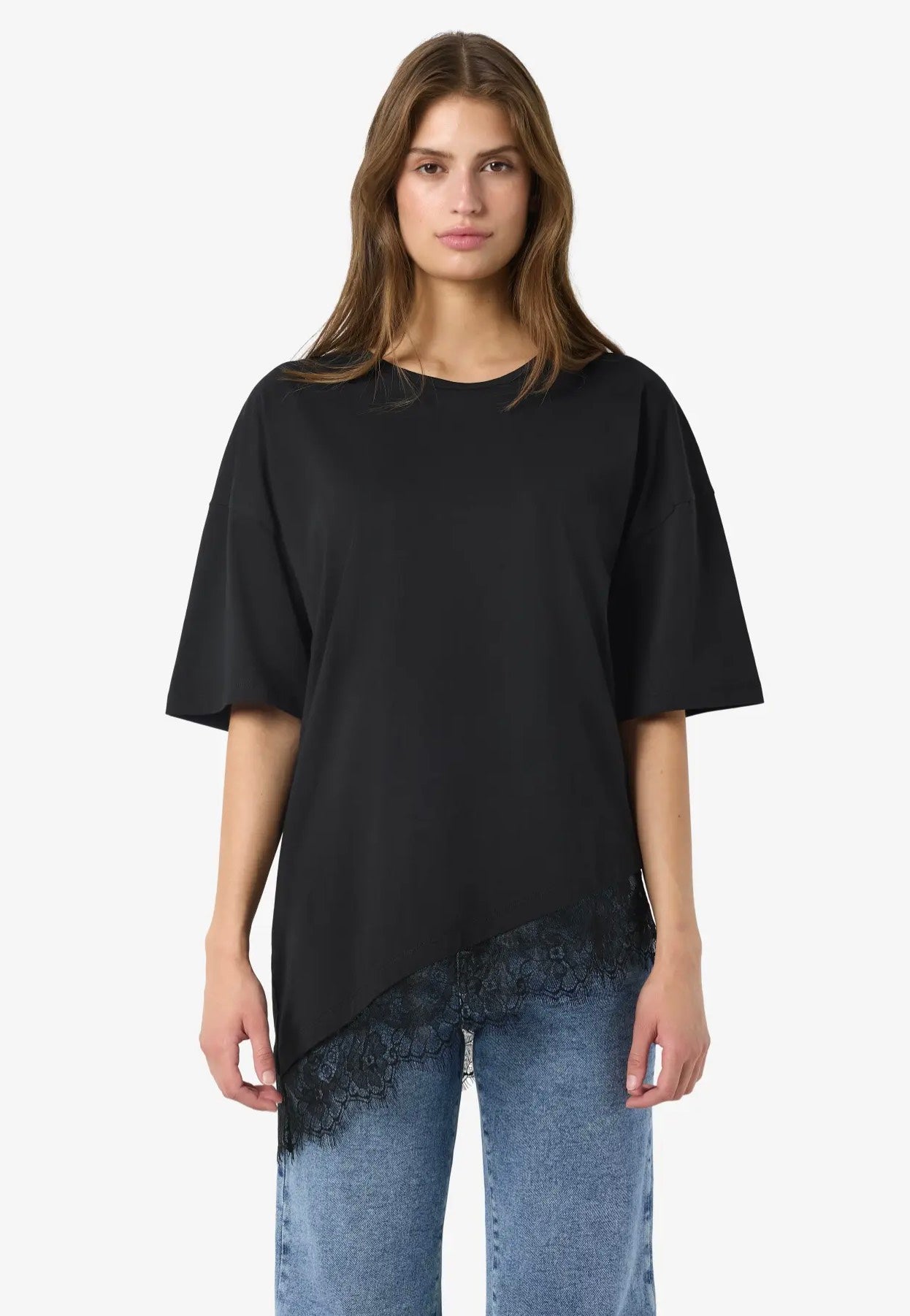 Noisy May - Easy Lace Tnt Black - T-Shirt | Women-Image