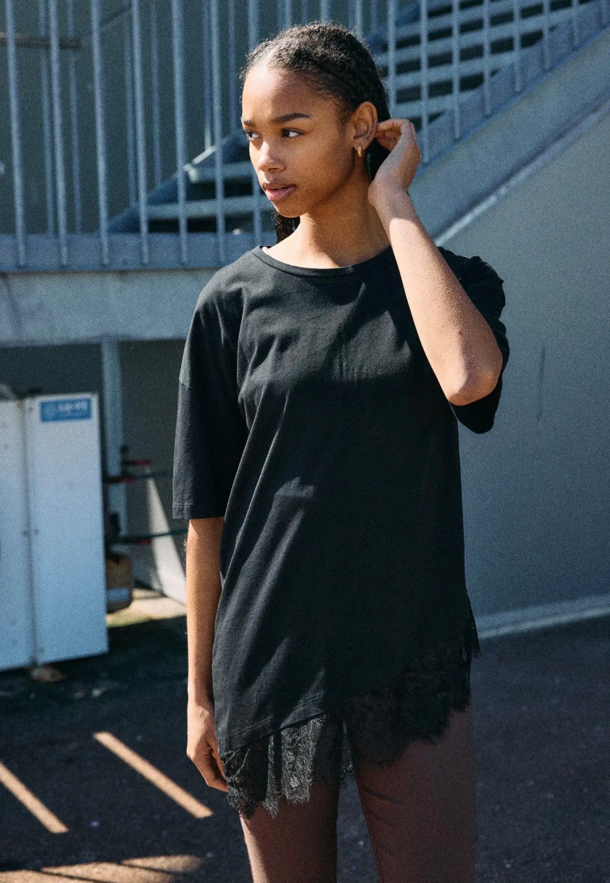 Noisy May - Easy Lace Tnt Black - T-Shirt | Women-Image