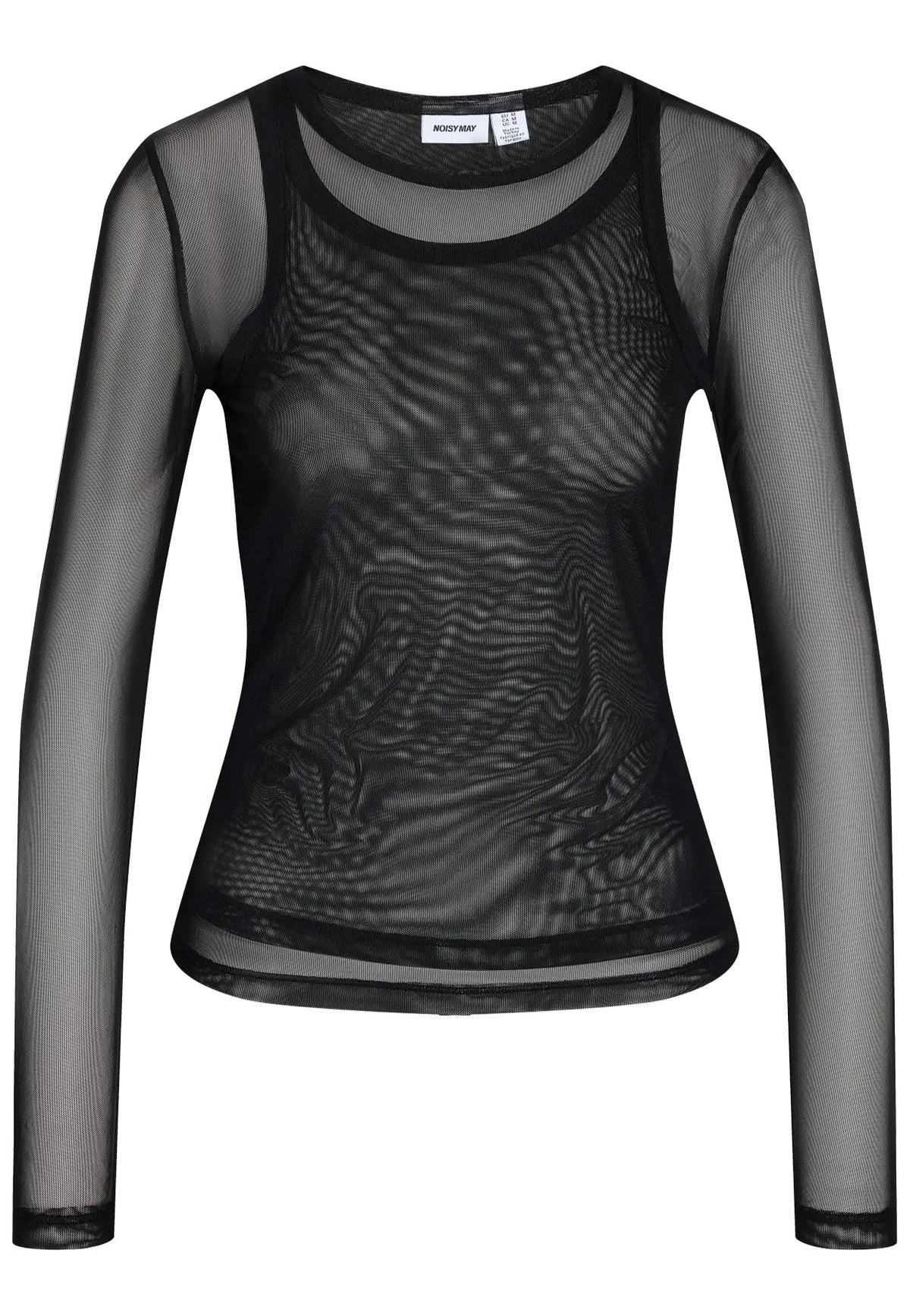 Noisy May Judith Doublelayer Mesh Black Haut