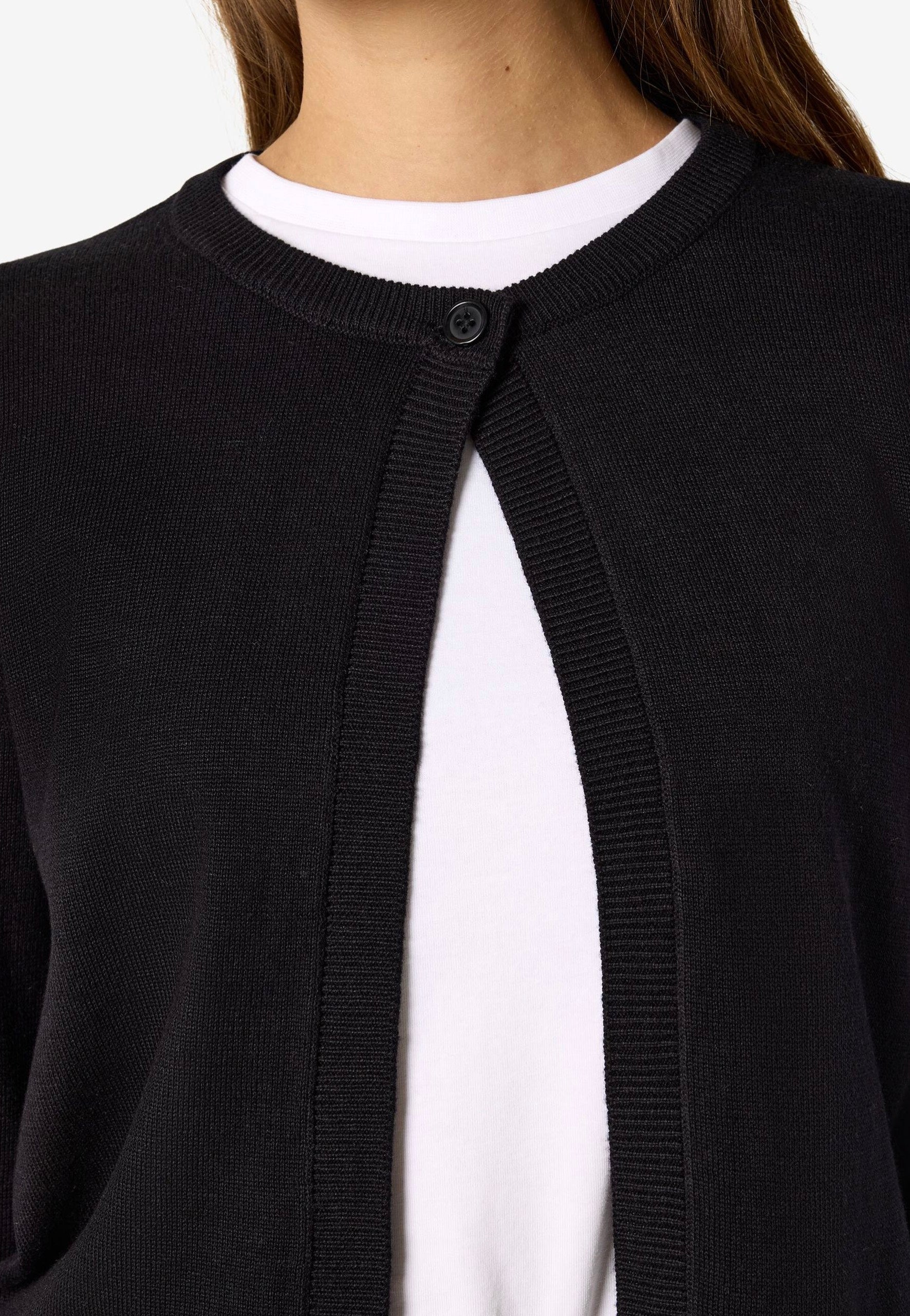 Noisy May Maysa O-Neck Knit Black Cardigan