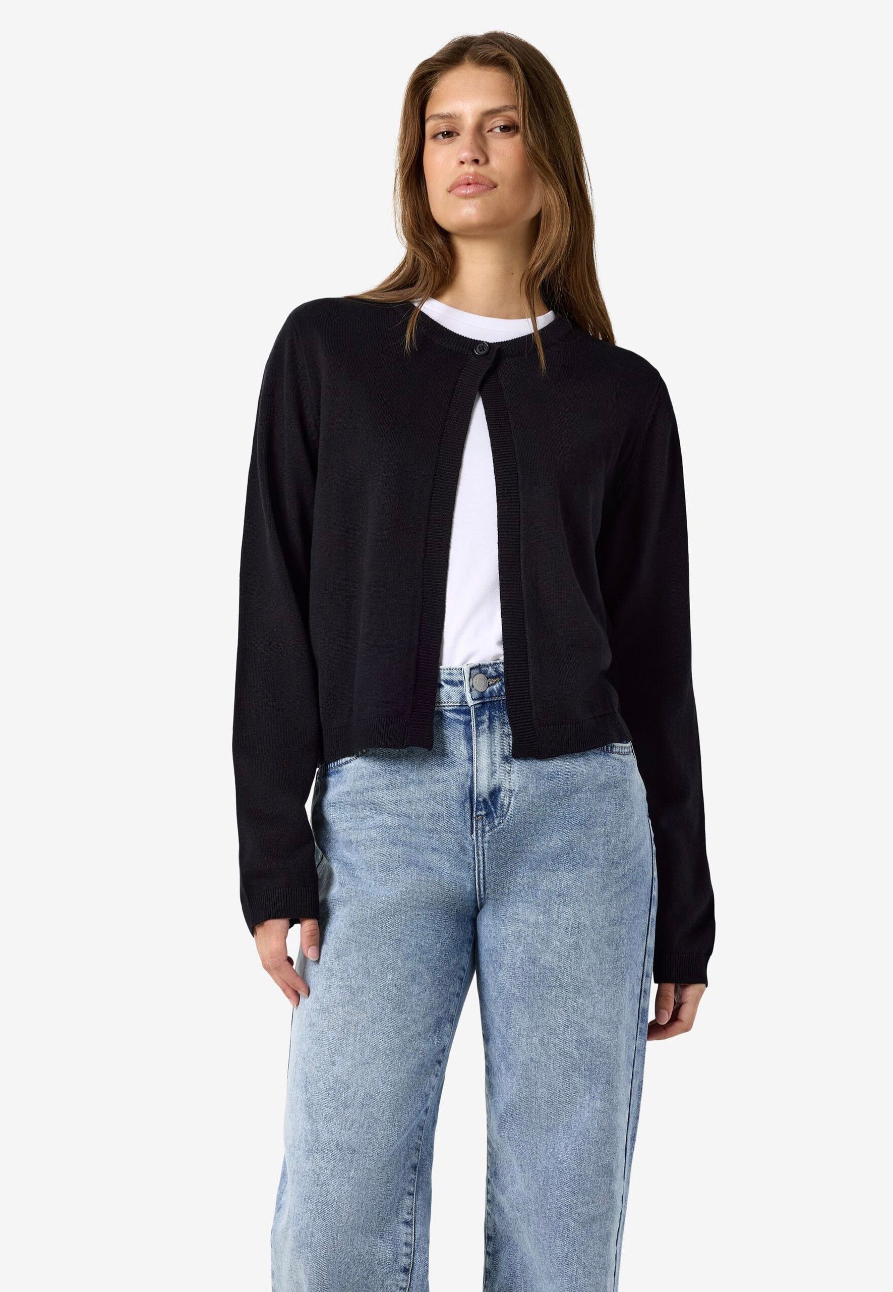 Noisy May Maysa O-Neck Knit Black Cardigan