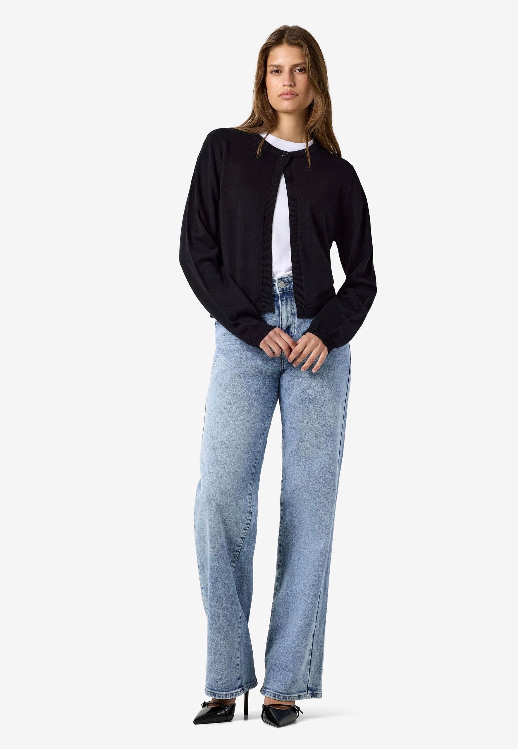 Noisy May Maysa O-Neck Knit Black Cardigan