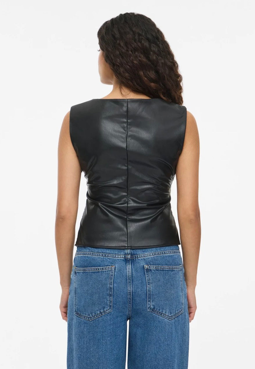 Noisy May Sandy PU Black Top