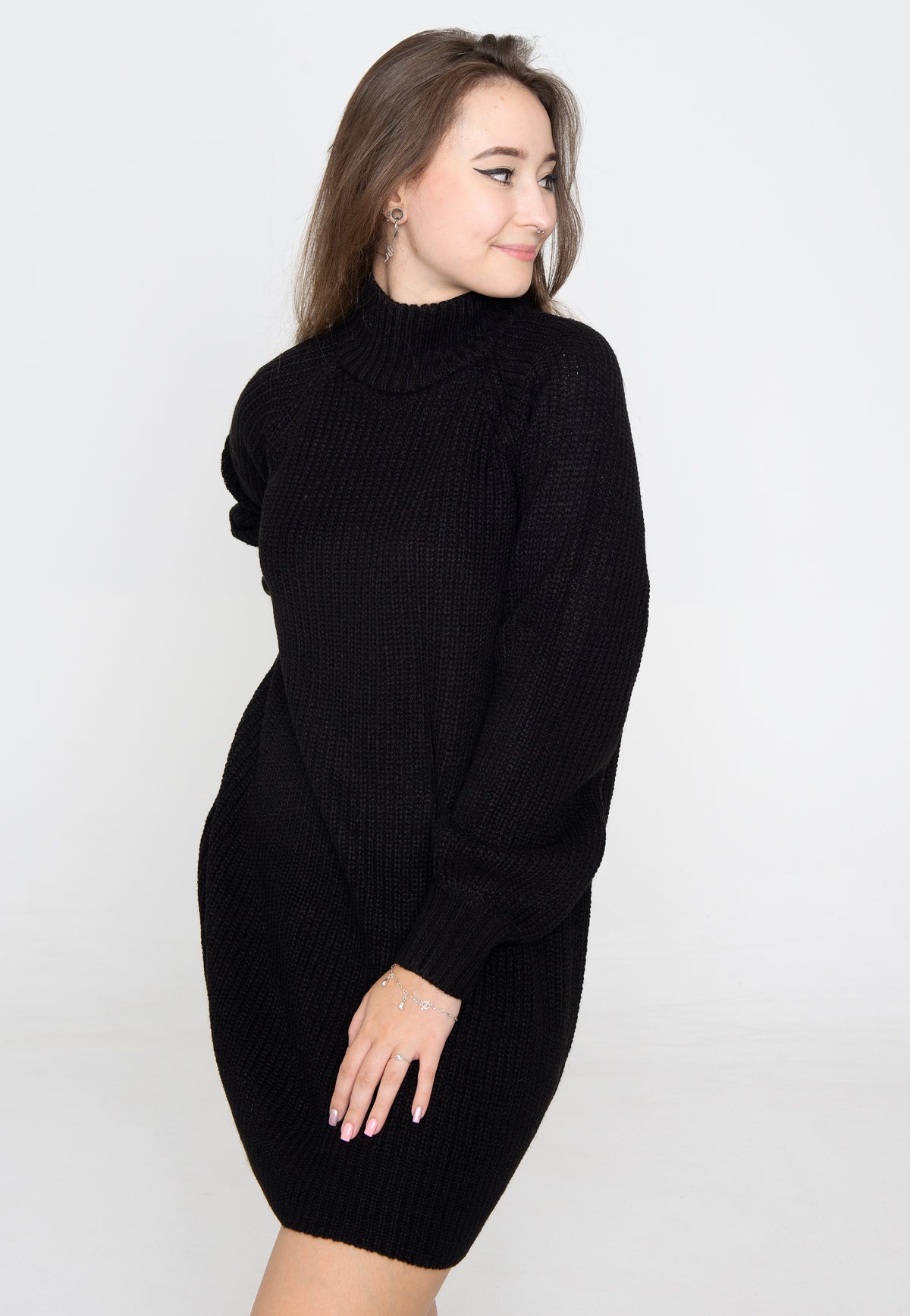 Noisy May Timmy Knit Black Robe