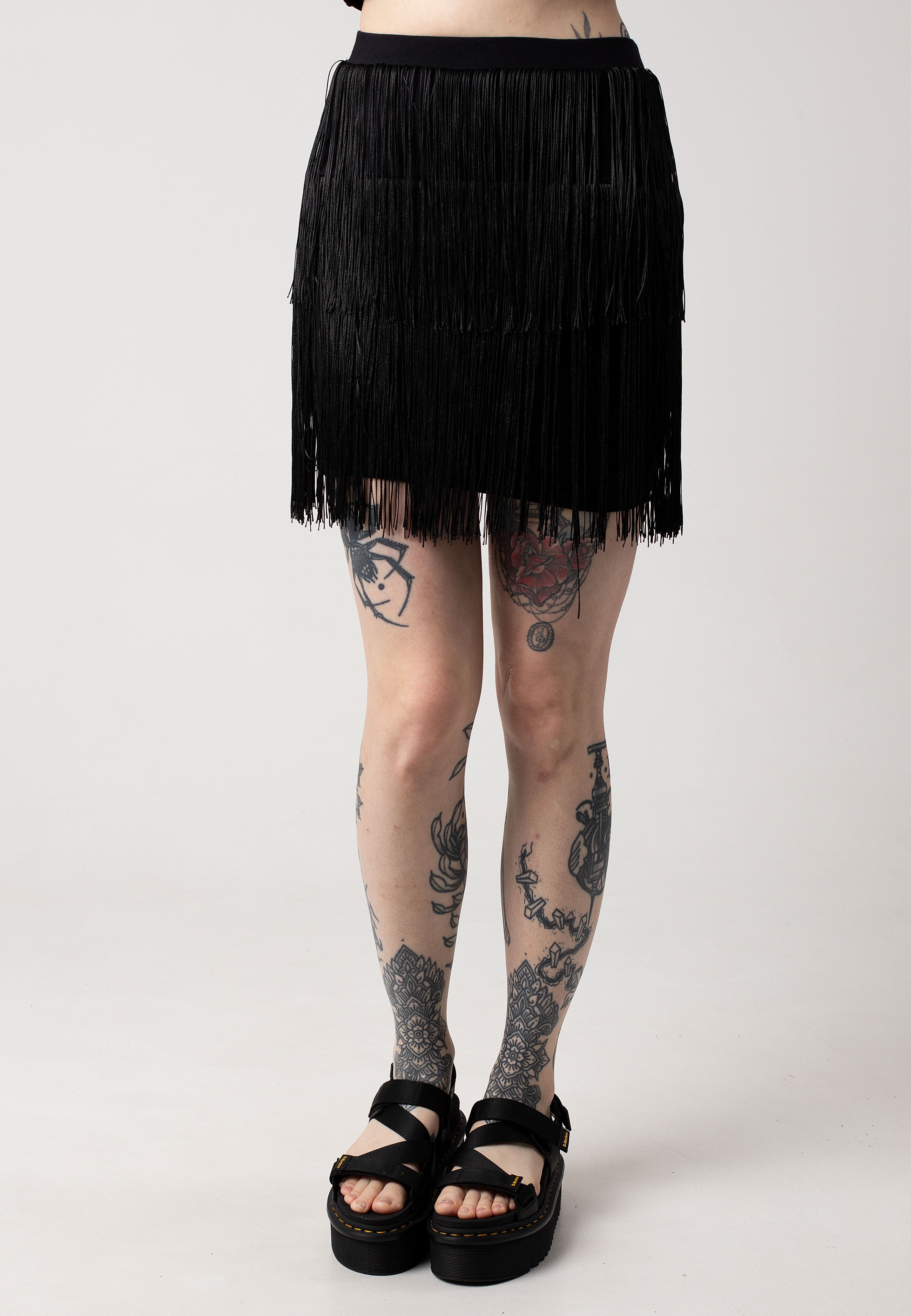 Noisy May - Dallas Black Fringes - Skirt