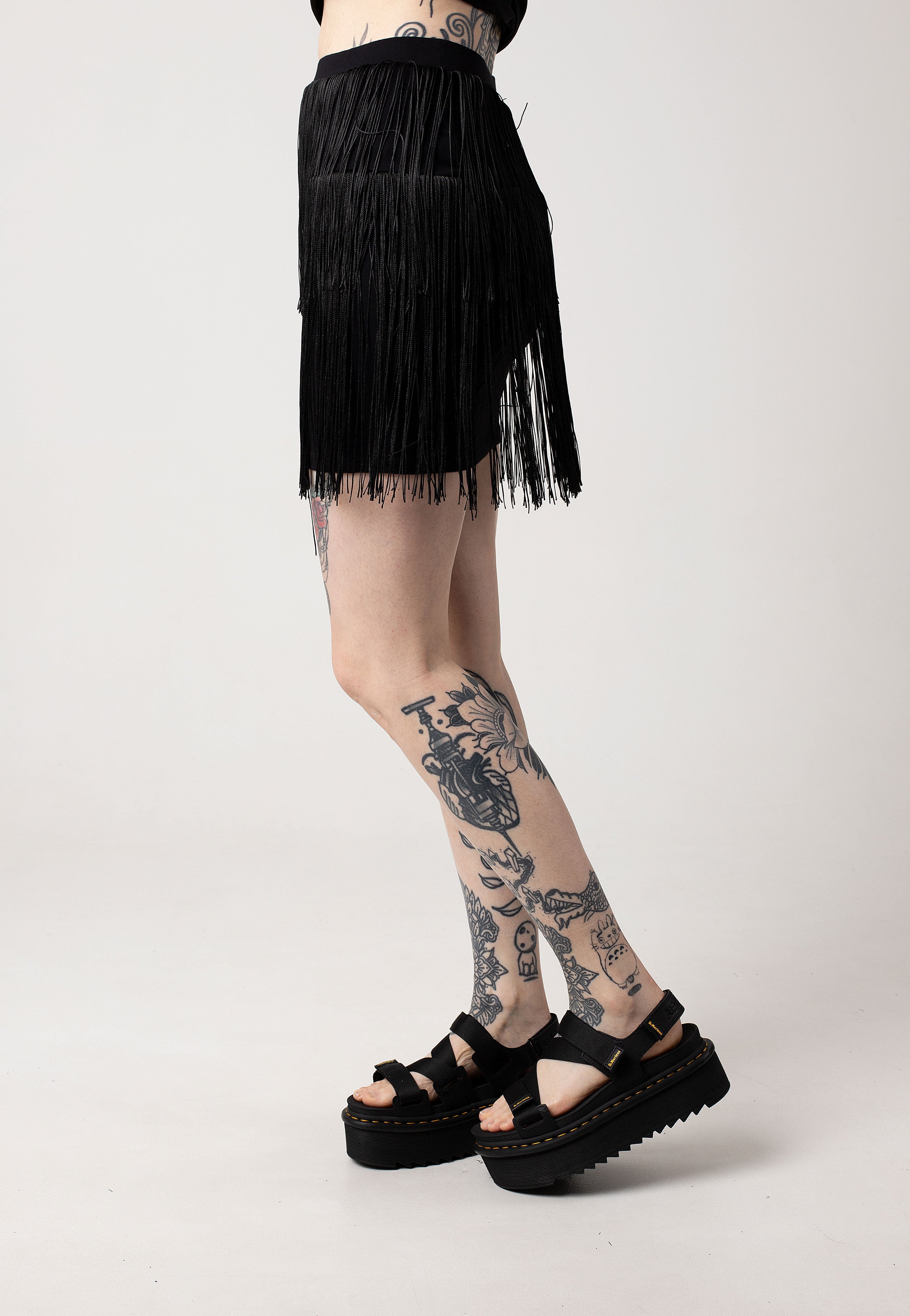 Noisy May - Dallas Black Fringes - Skirt