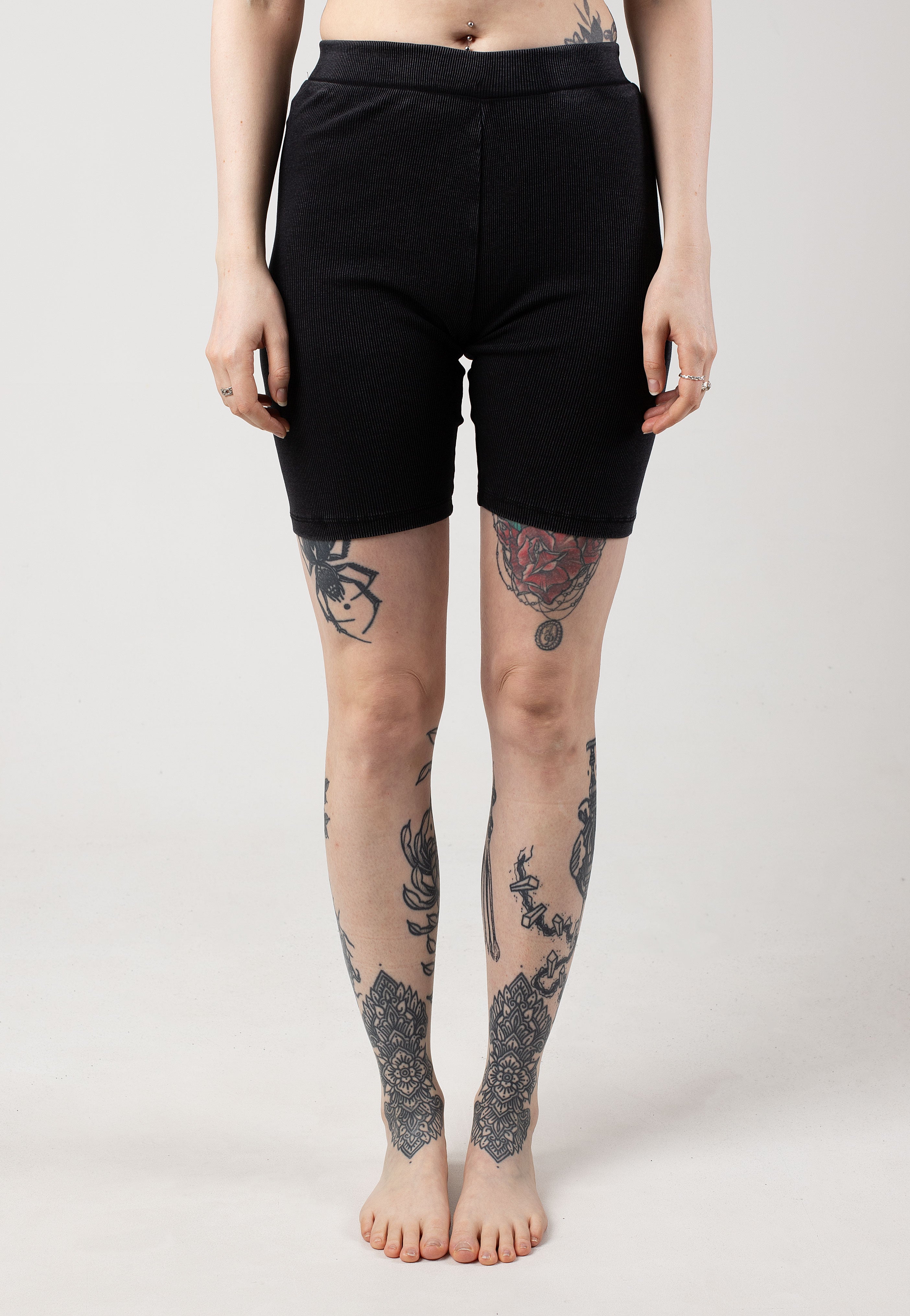 Noisy May - Edda Wash Biker Black Wash - Shorts