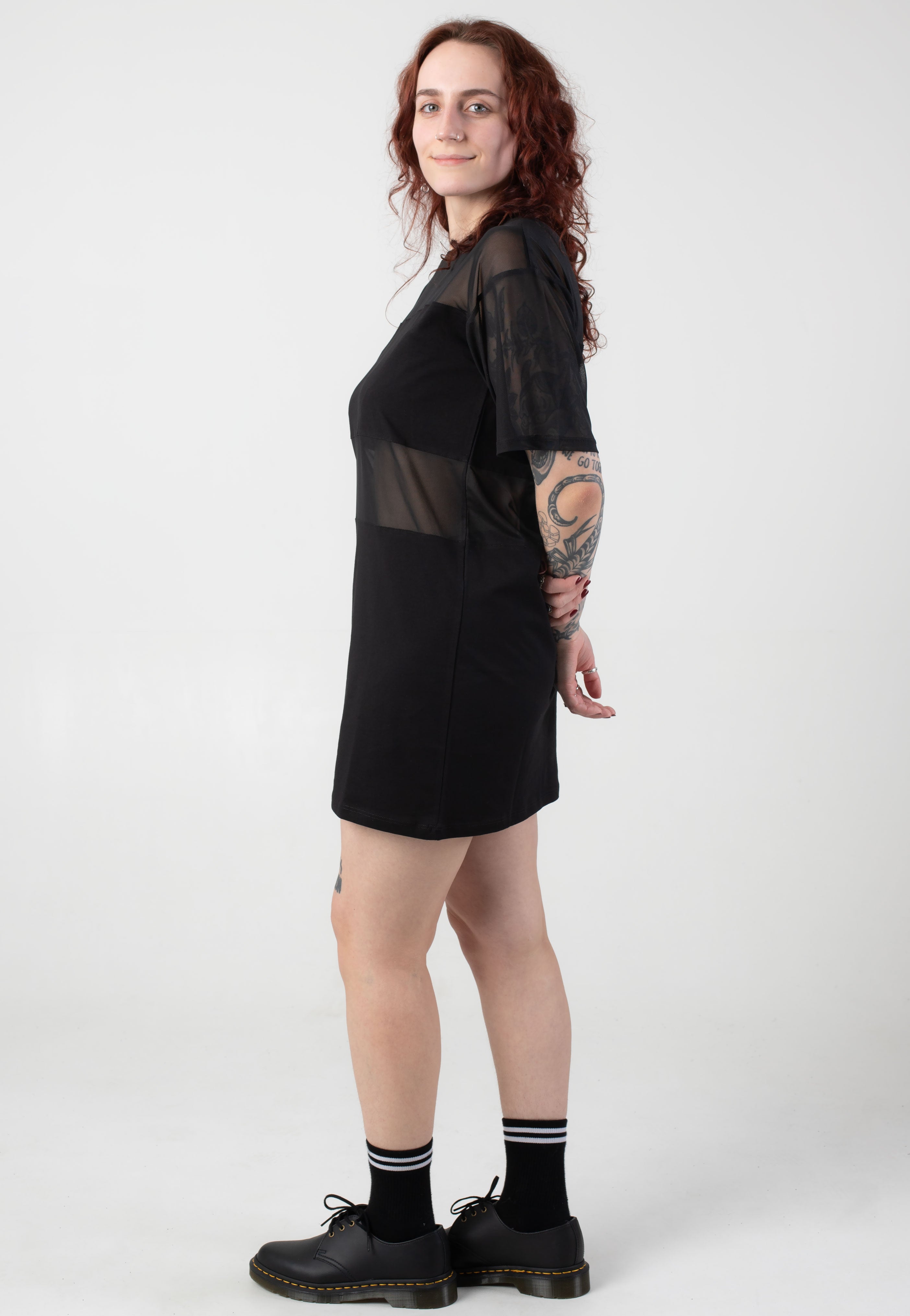 Noisy May - Gazing O-Neck Mesh Mix - Dress | Women-Image