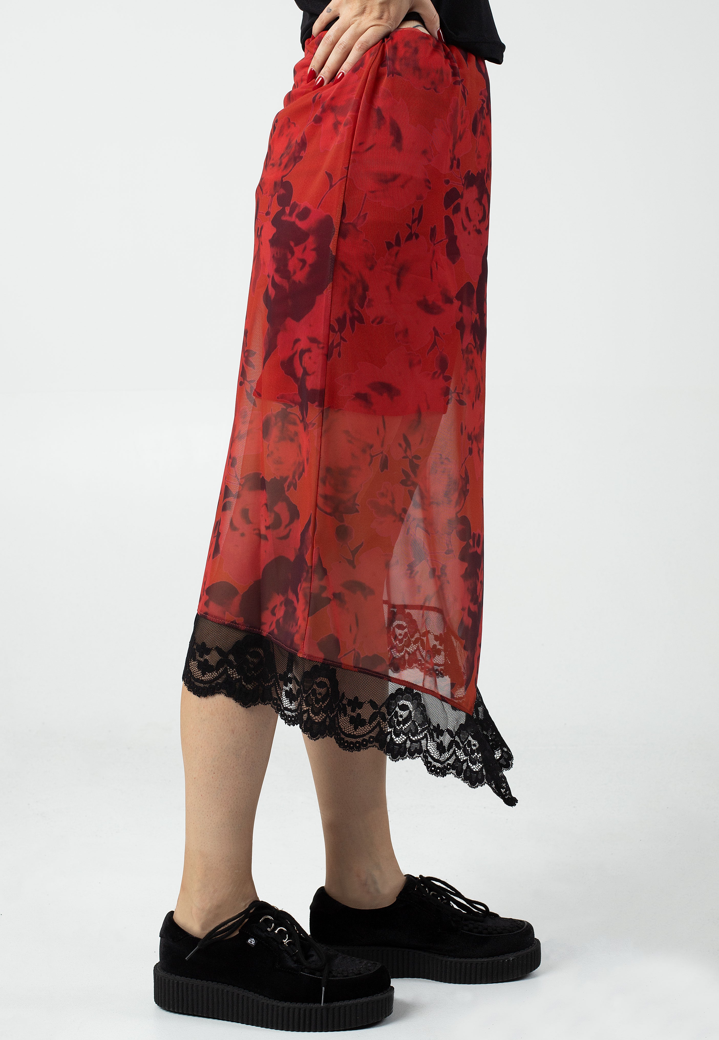 Noisy May - Kitty Mesh Lace Black - Skirt | Women-Image
