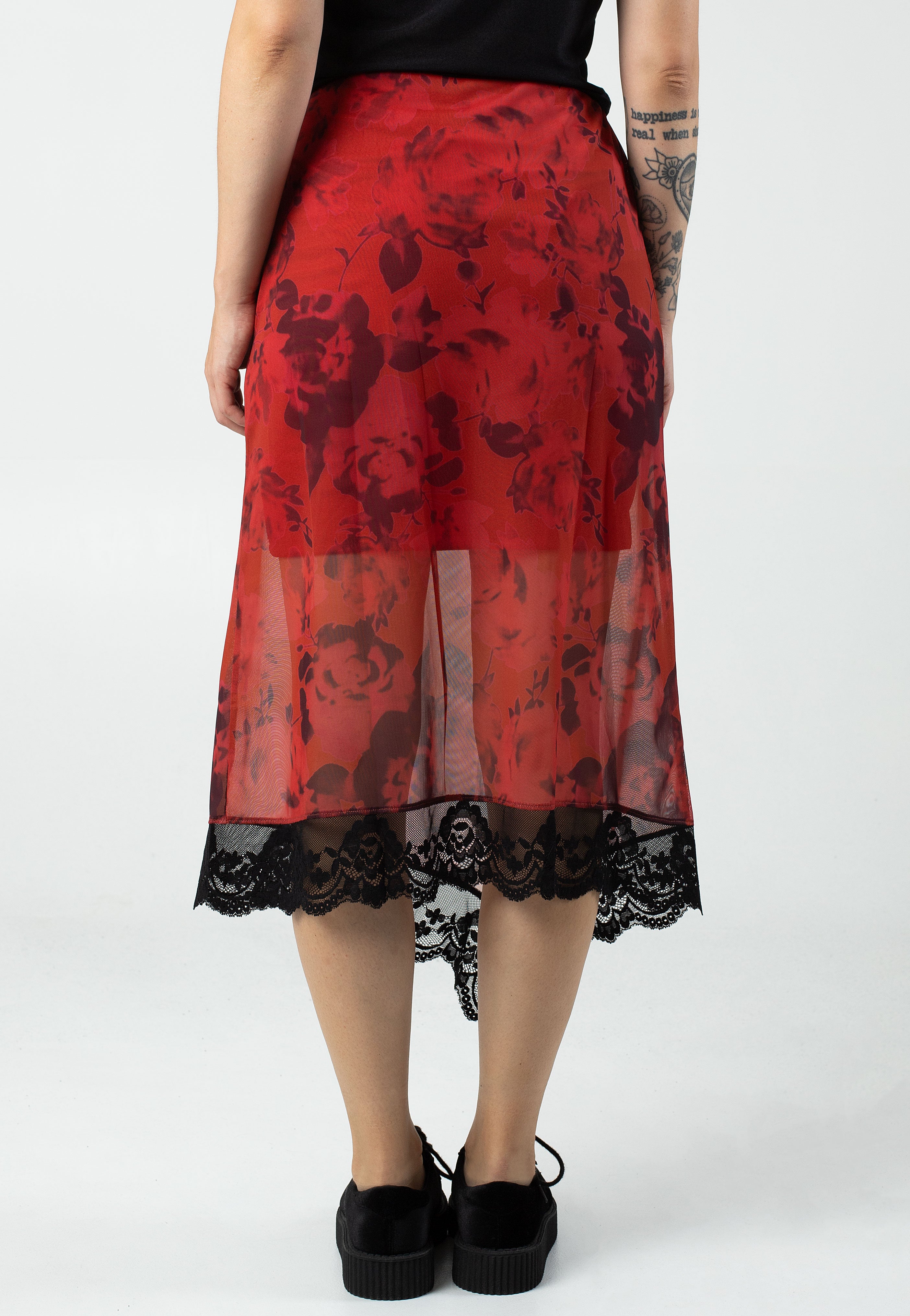 Noisy May - Kitty Mesh Lace Black - Skirt | Women-Image