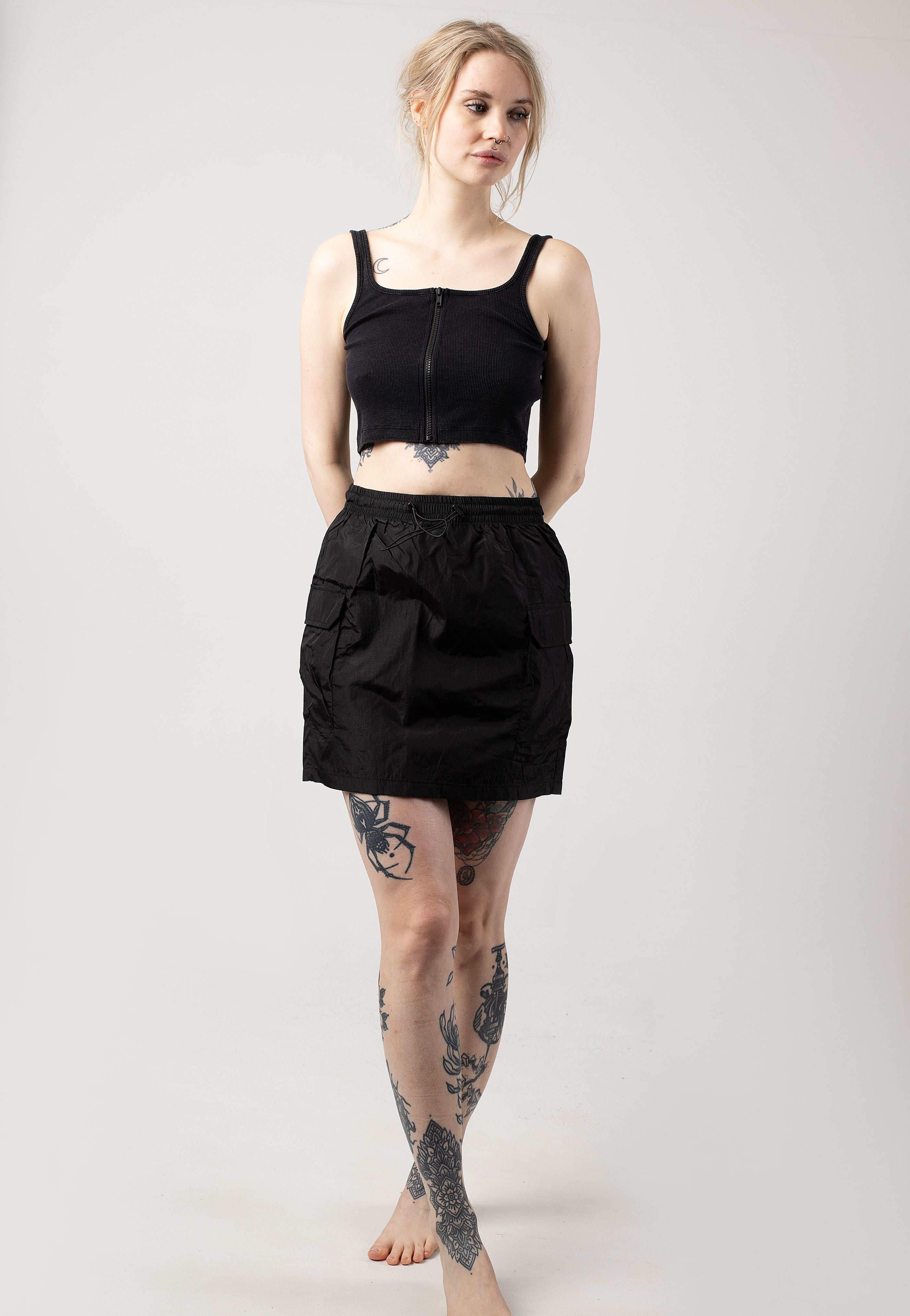 Noisy May - Molly Cargo String Black - Skirt