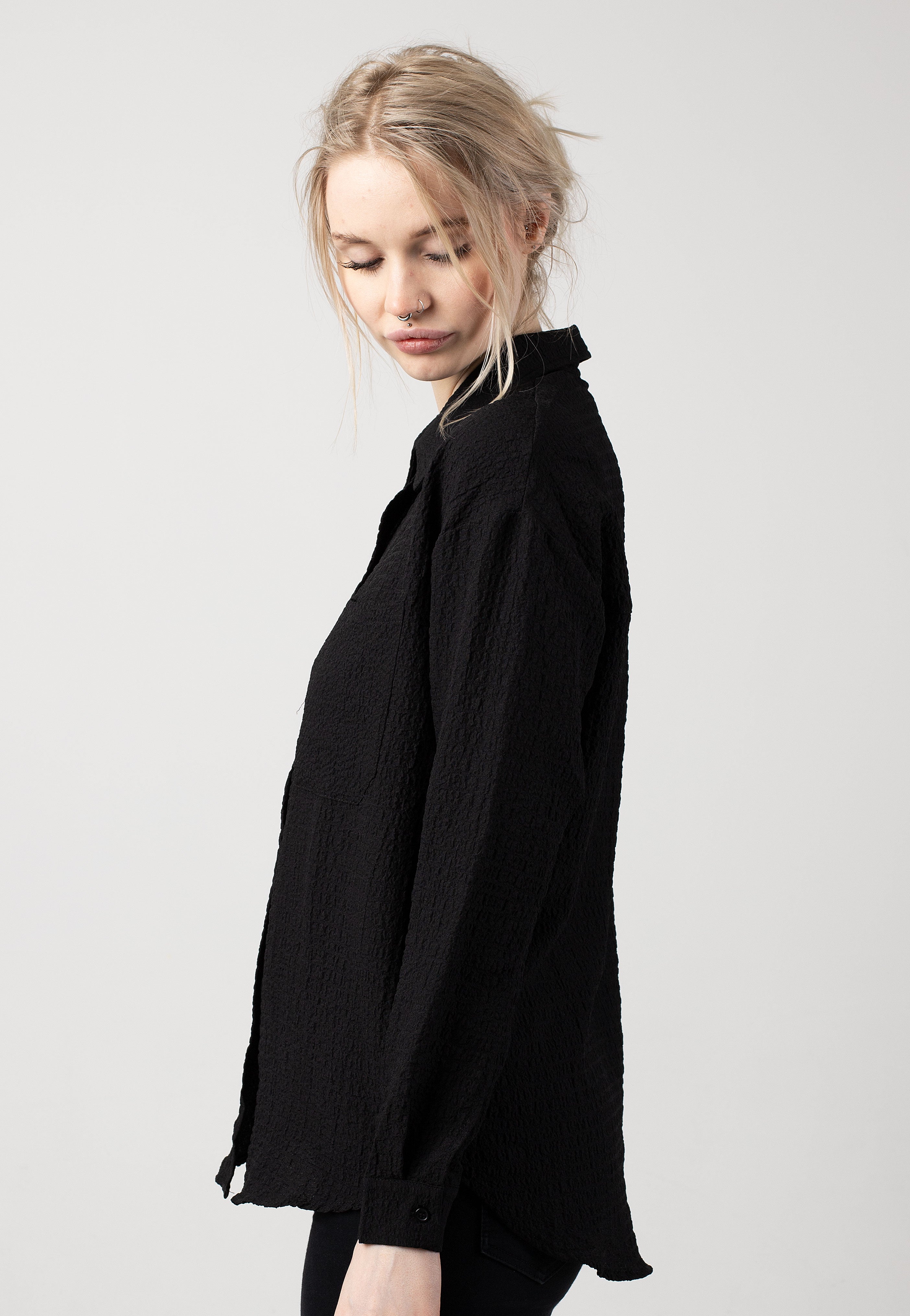 Noisy May - Ripple Oversized Black - Shirt