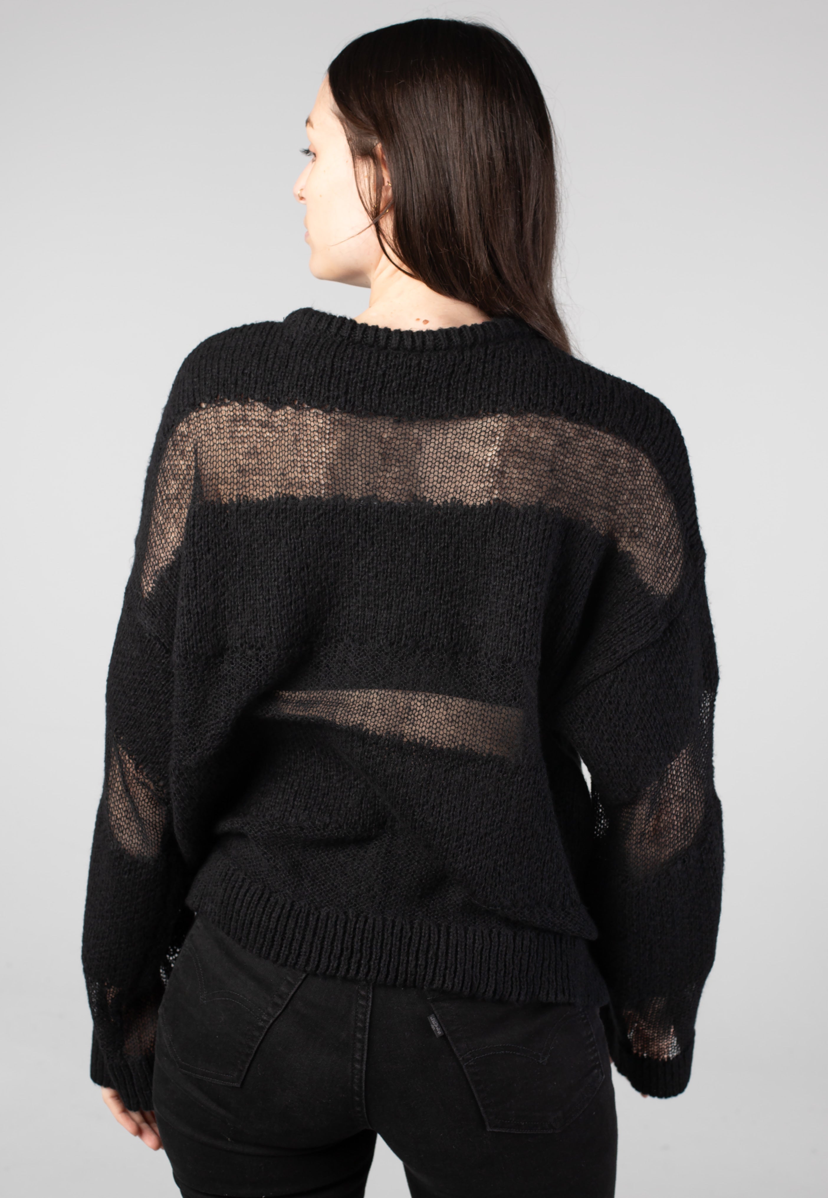 Noisy May - Selvi Jacquard Black - Pullover | Women-Image