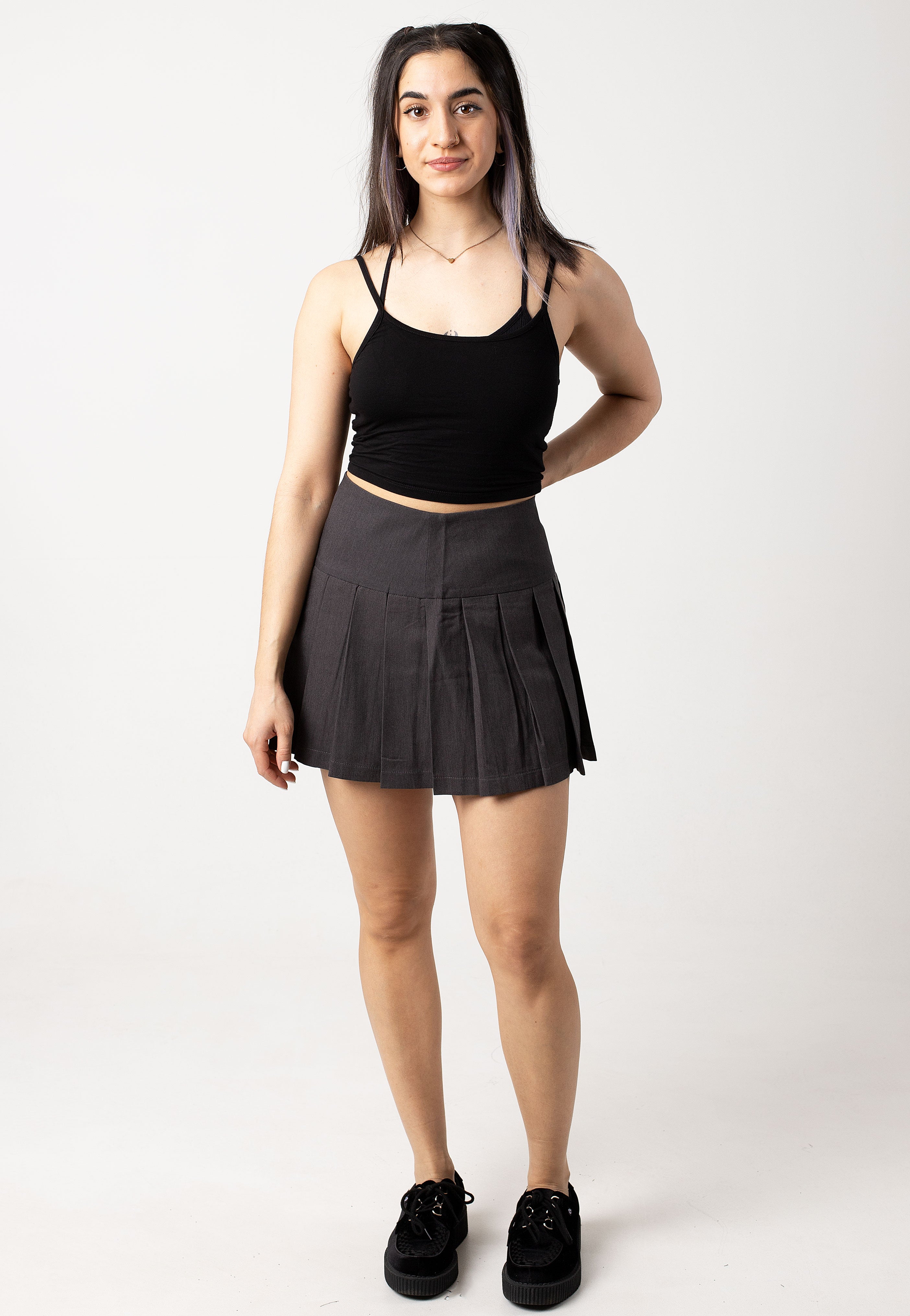 Noisy May - Sofie Short Pleat Mini Black - Skirt